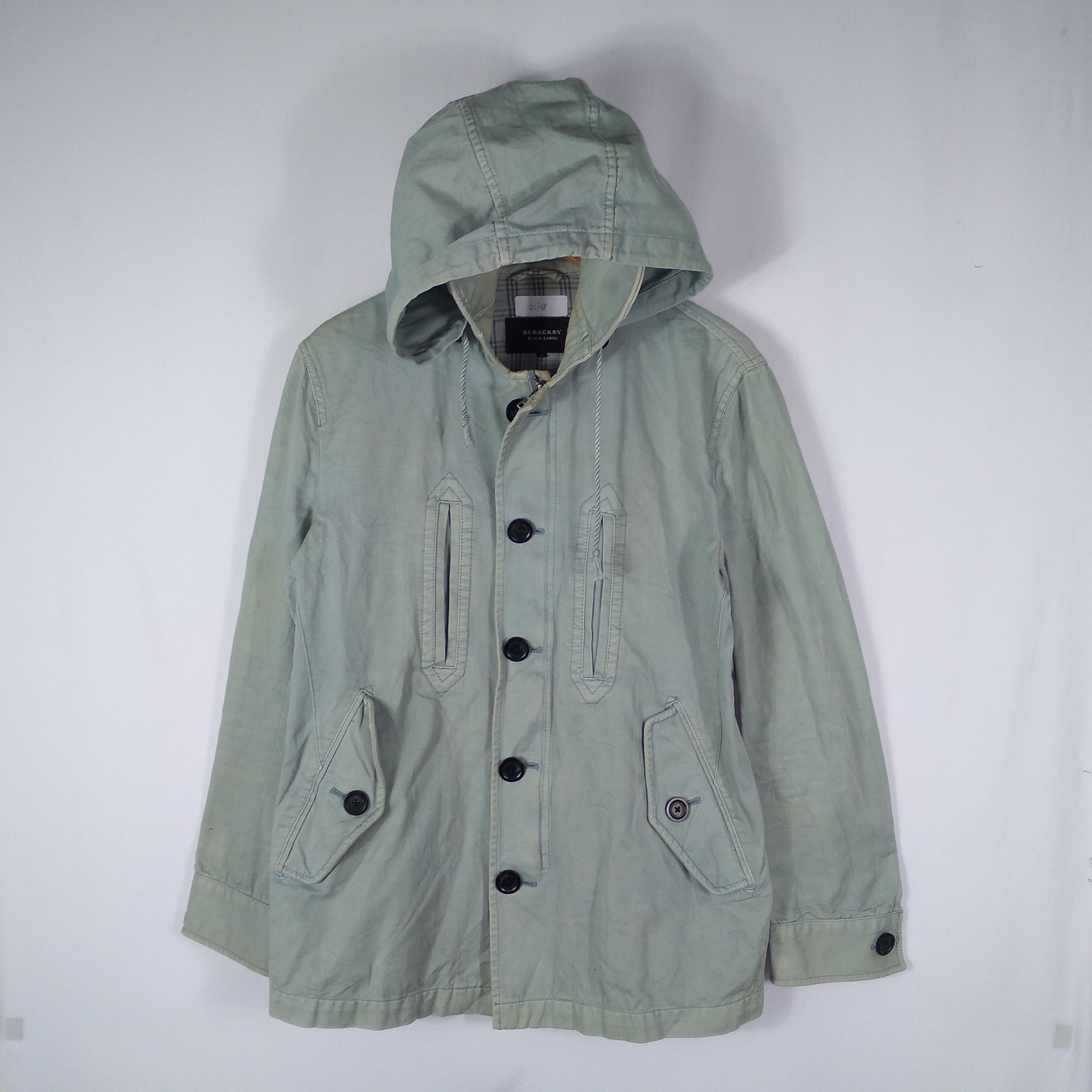 Burberry 🔥Rare🔥Burberry Parkas Buttons Zipper Hoodie Casual Jacket Size US S / EU 44-46 / 1 - 1 Thumbnail