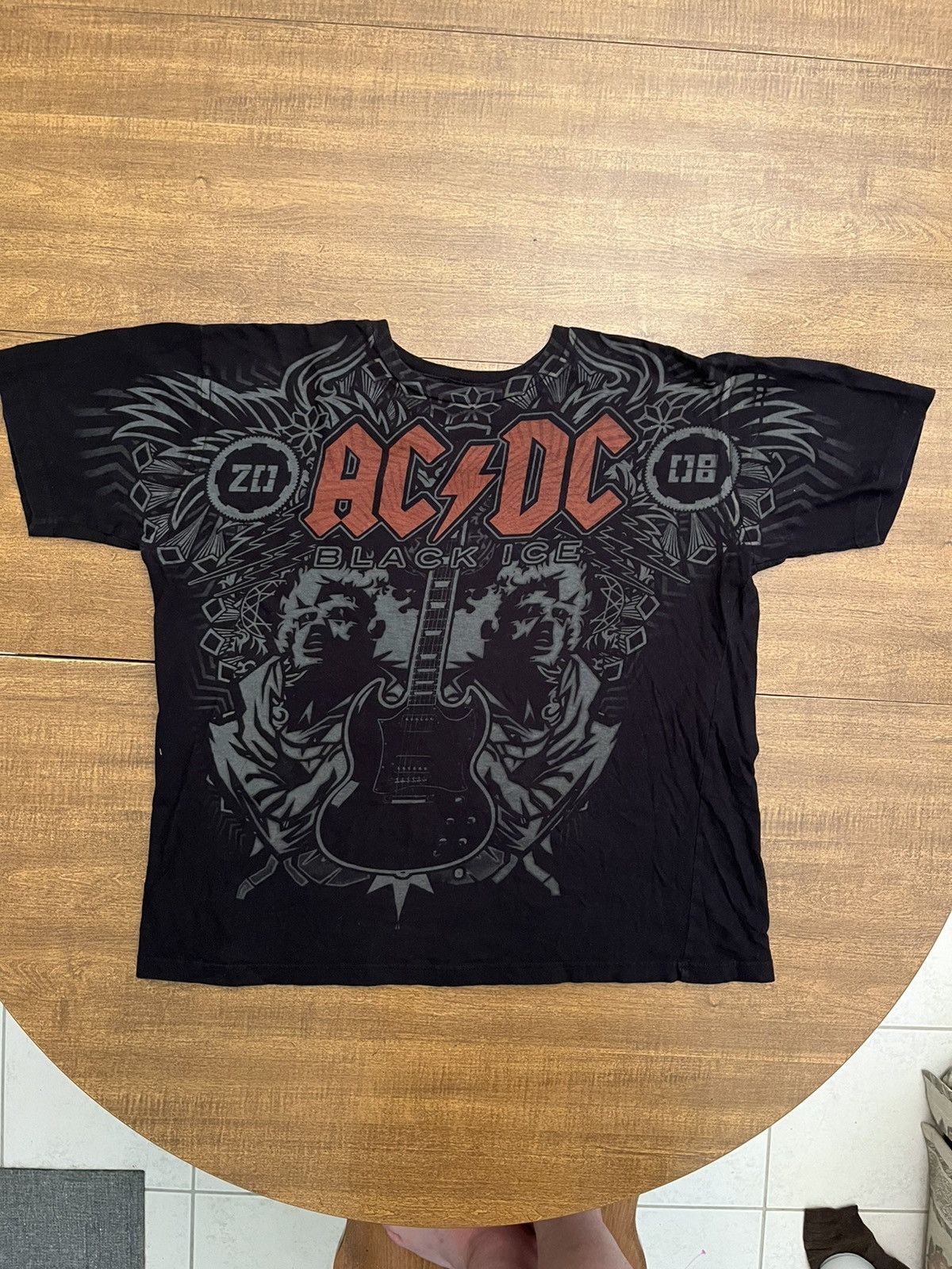 Band Tees × Streetwear × Vintage AC/DC 2008 Black Ice T-Shirt | Grailed