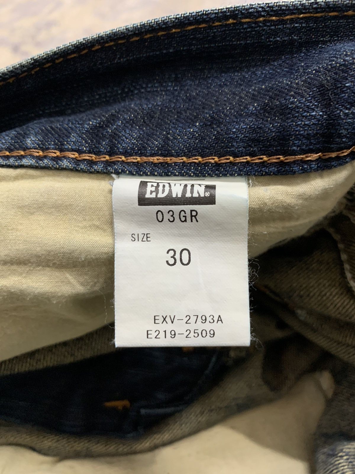 Edwin Japanese Edwin Distressed Denim Mud Wash Style Jeans 32x28.5 Size US 32 / EU 48 - 14 Thumbnail