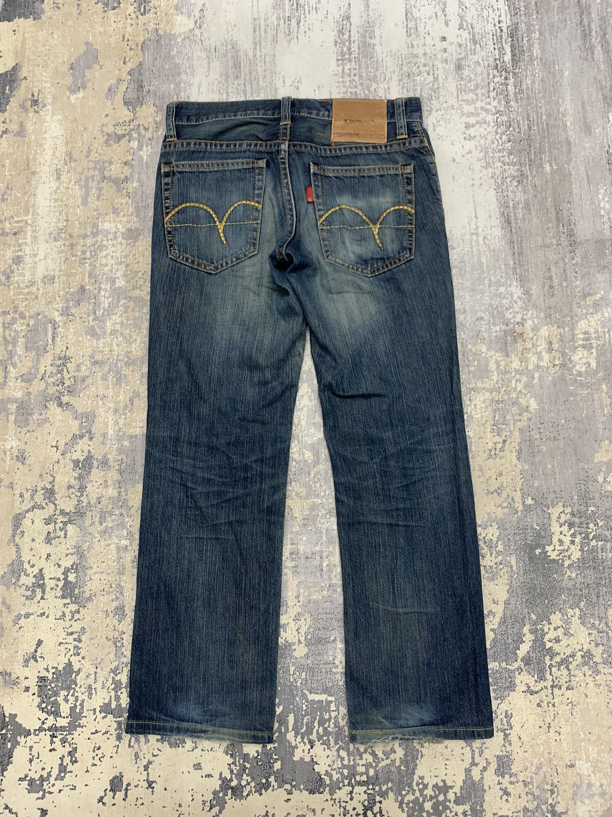 Edwin Japanese Edwin Distressed Denim Mud Wash Style Jeans 32x28.5 Size US 32 / EU 48 - 8 Thumbnail