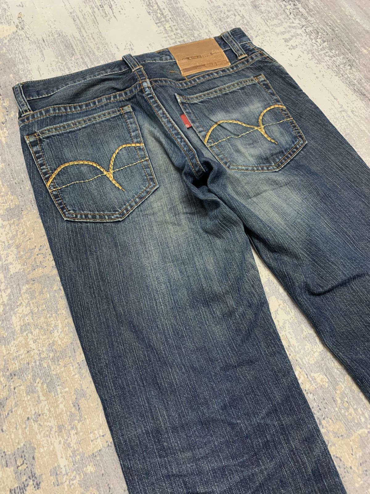 Edwin Japanese Edwin Distressed Denim Mud Wash Style Jeans 32x28.5 Size US 32 / EU 48 - 9 Thumbnail