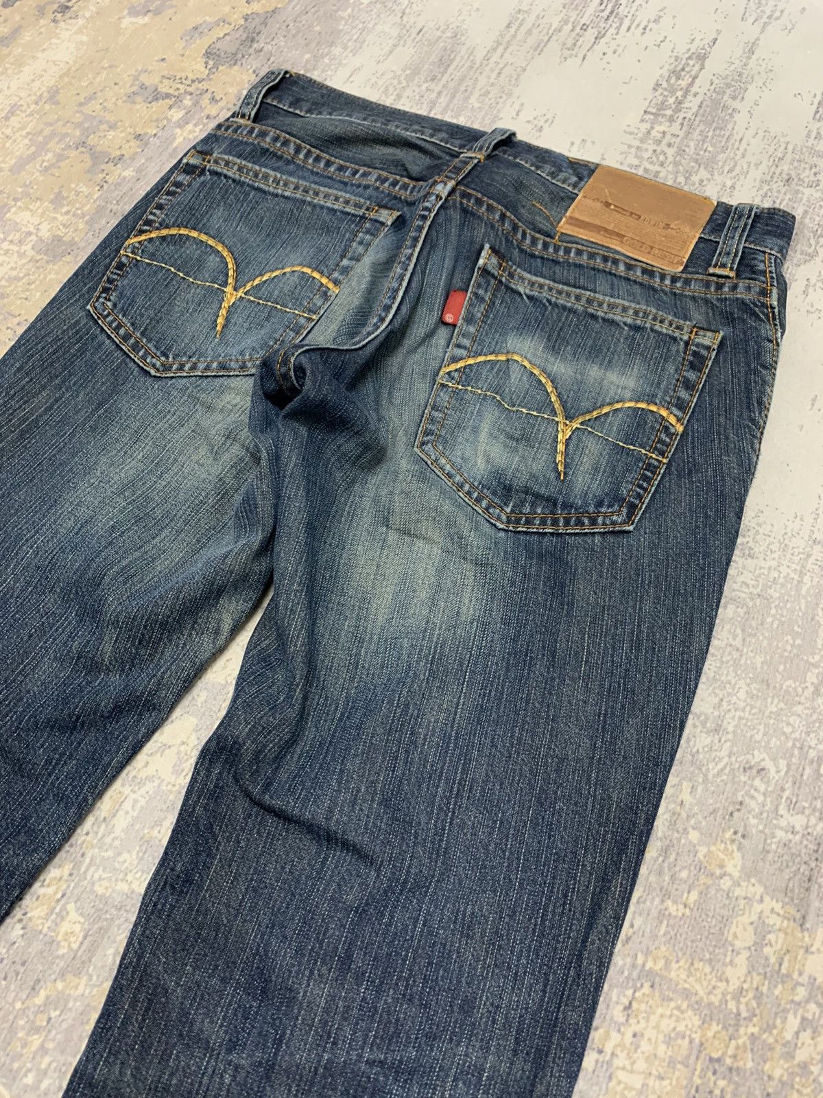 Edwin Japanese Edwin Distressed Denim Mud Wash Style Jeans 32x28.5 Size US 32 / EU 48 - 10 Thumbnail