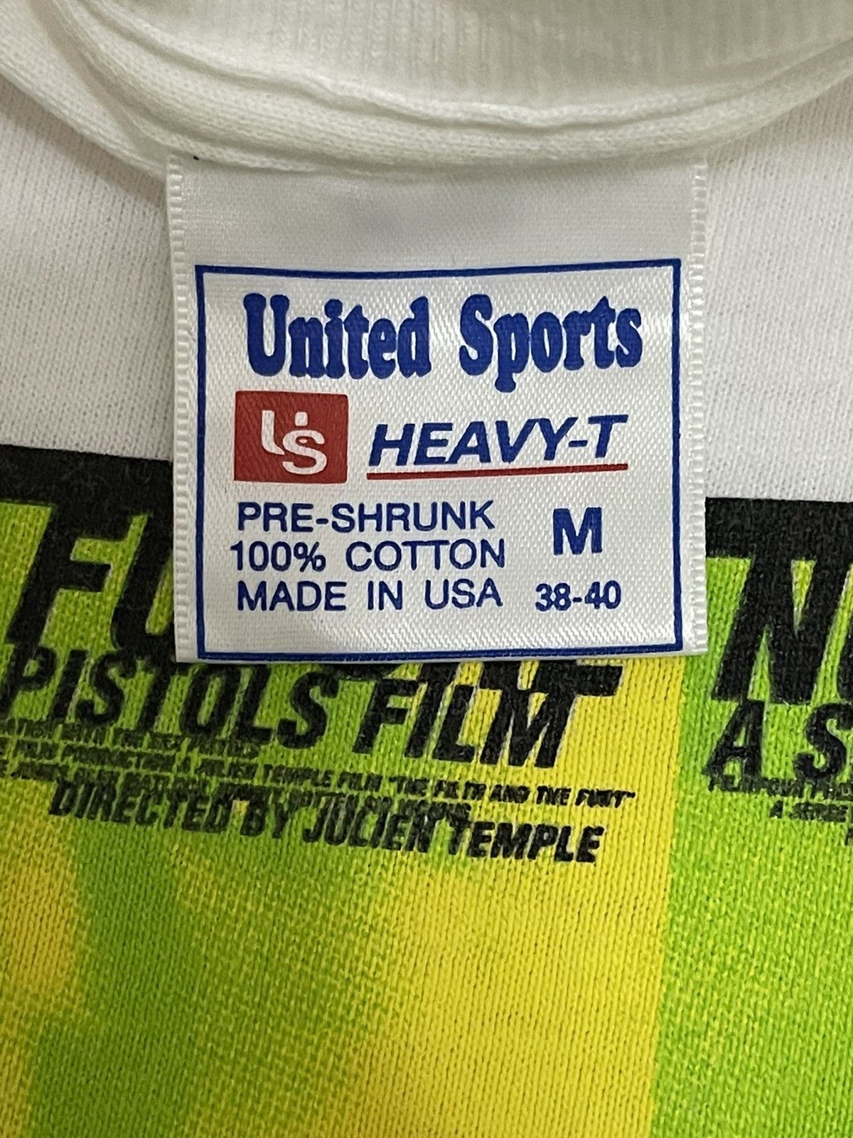 Vintage Rare 90s No Future A Sex Pistols Film By Julien Temple Tee Size US M / EU 48-50 / 2 - 4 Thumbnail