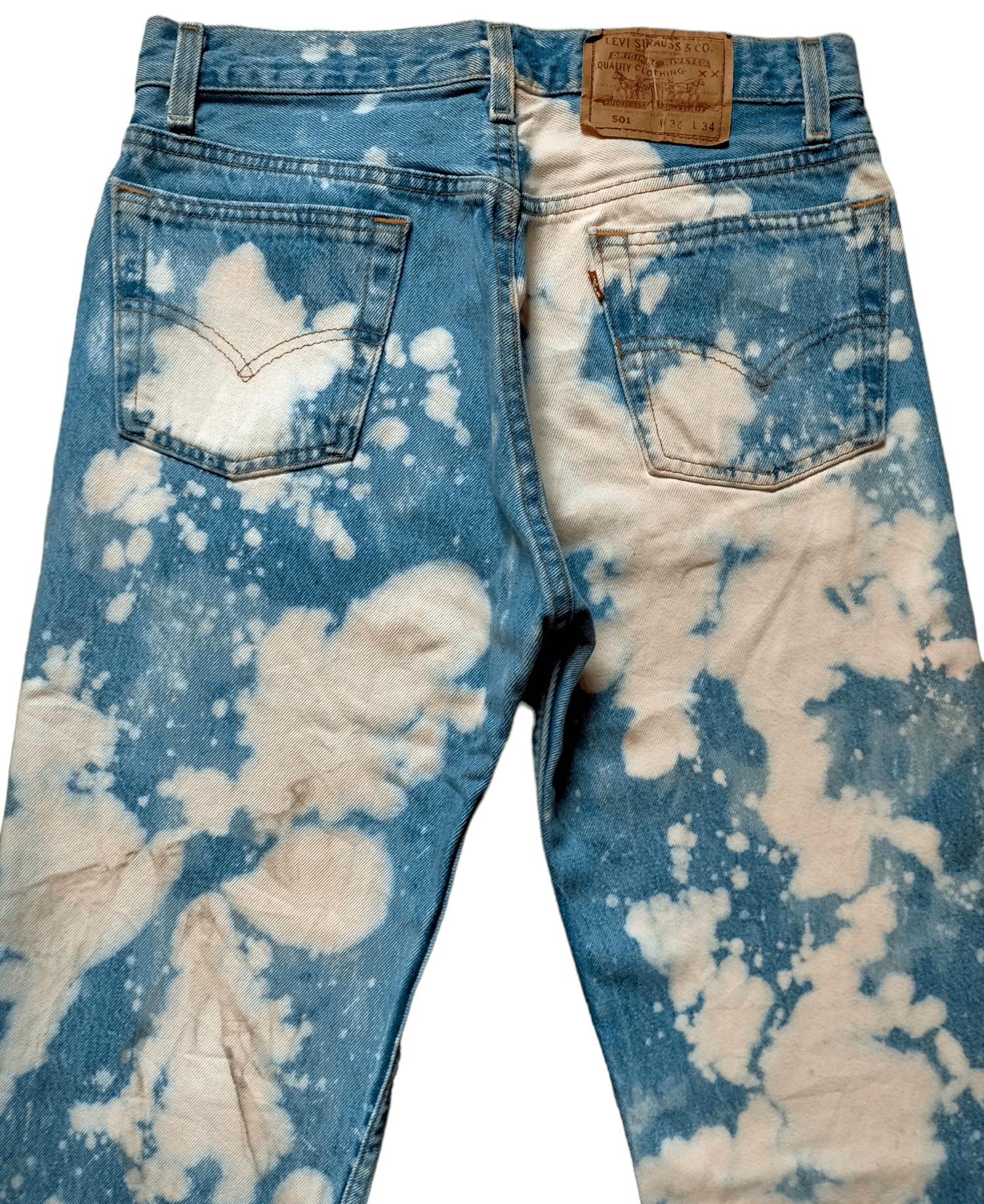 Levi's Vintage Clothing 🔥Rare Vintage Levis 501 Acid wash jeans Size US 30 / EU 46 - 3 Thumbnail