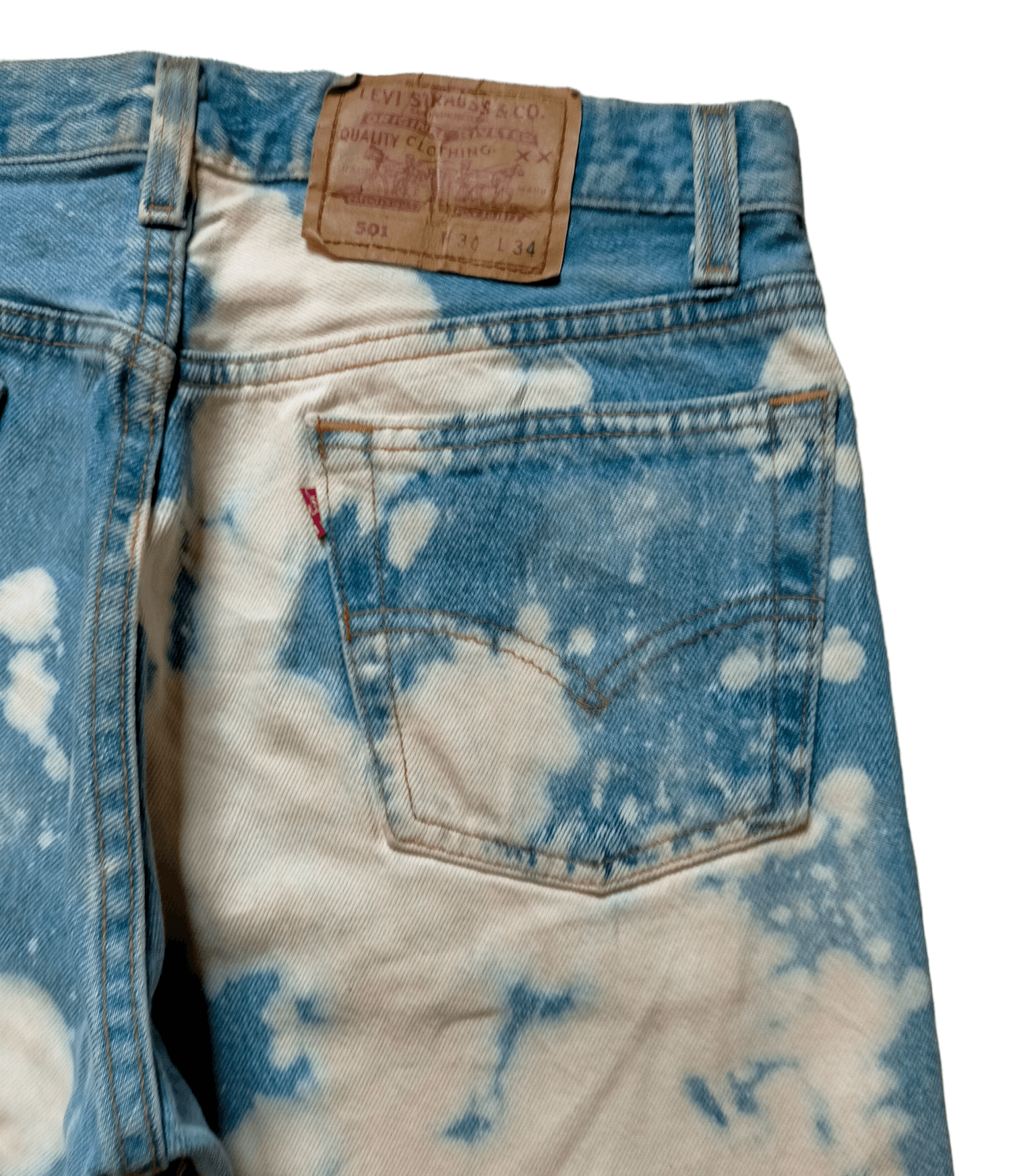 Levi's Vintage Clothing 🔥Rare Vintage Levis 501 Acid wash jeans Size US 30 / EU 46 - 4 Thumbnail