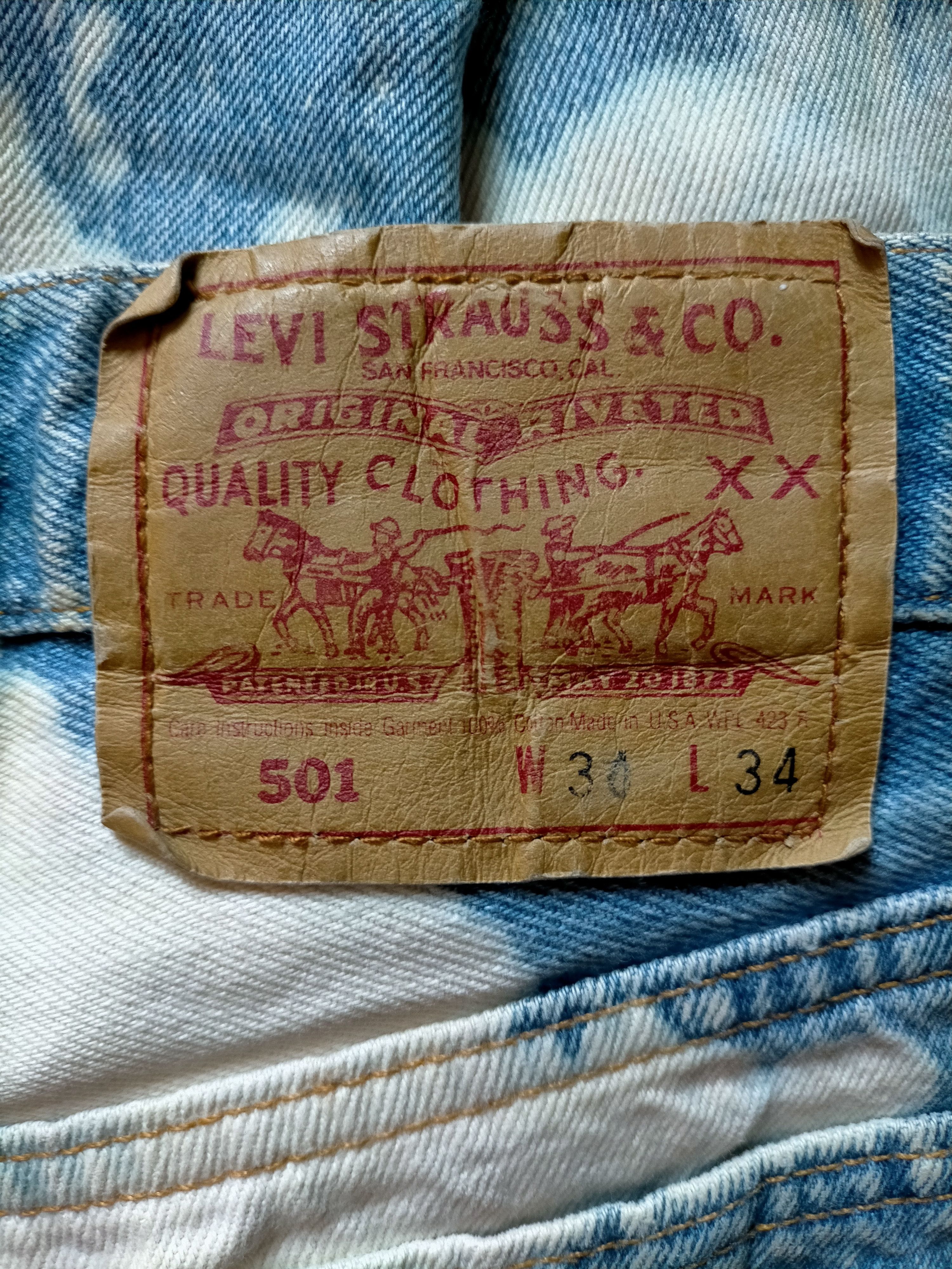 Levi's Vintage Clothing 🔥Rare Vintage Levis 501 Acid wash jeans Size US 30 / EU 46 - 15 Thumbnail