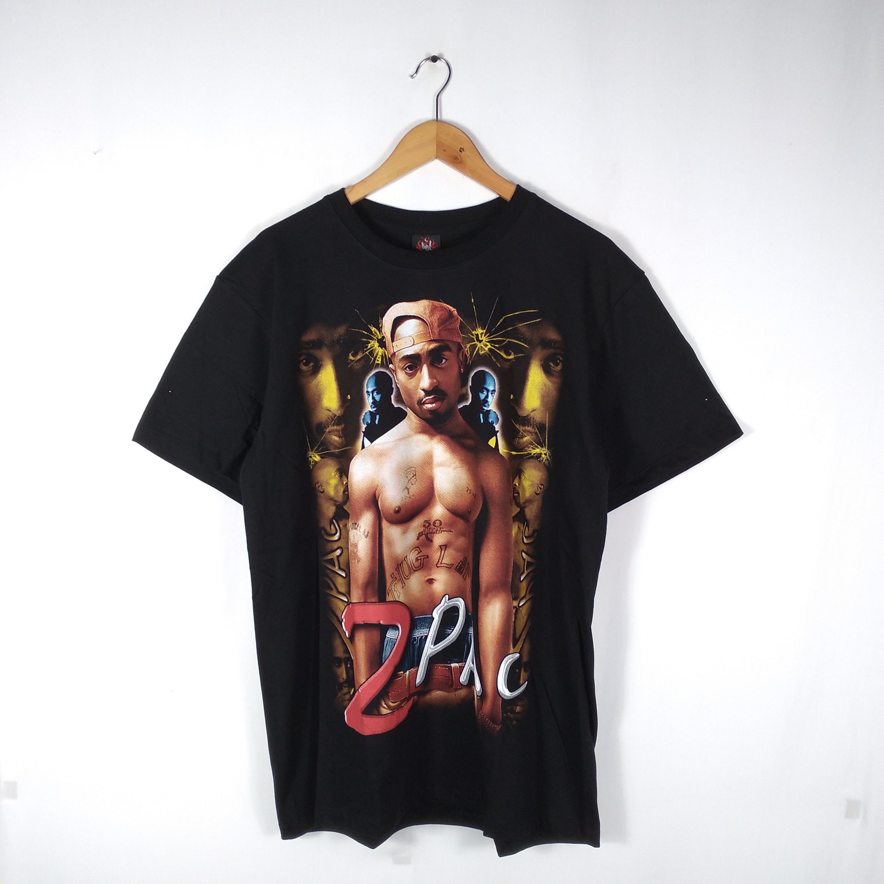 Band Tees Vintage Tupac Shakur Big Image Tee Very Nice Design Size US L / EU 52-54 / 3 - 1 Thumbnail