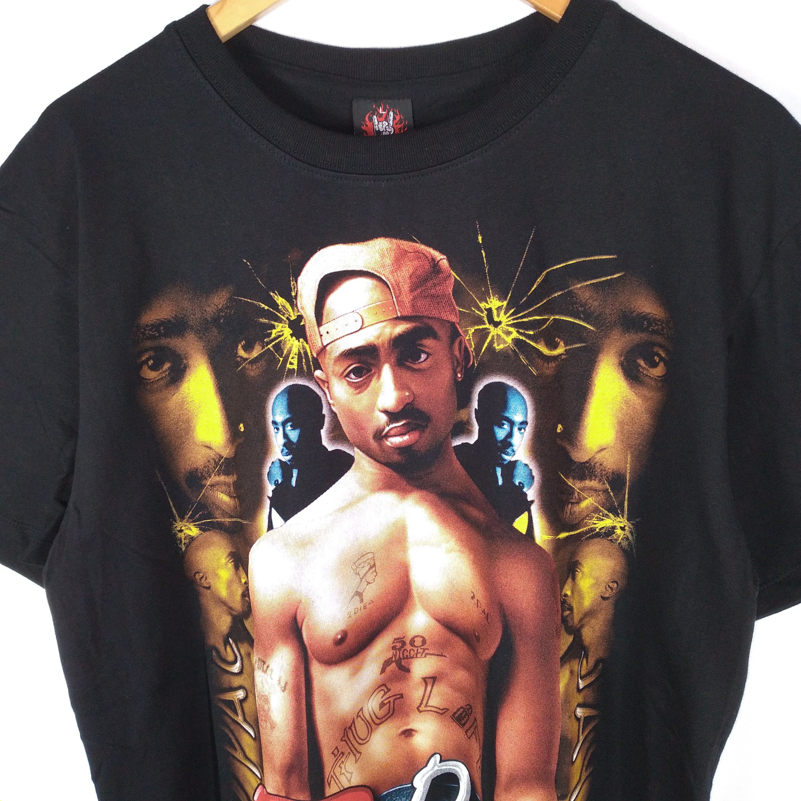 Band Tees Vintage Tupac Shakur Big Image Tee Very Nice Design Size US L / EU 52-54 / 3 - 2 Thumbnail