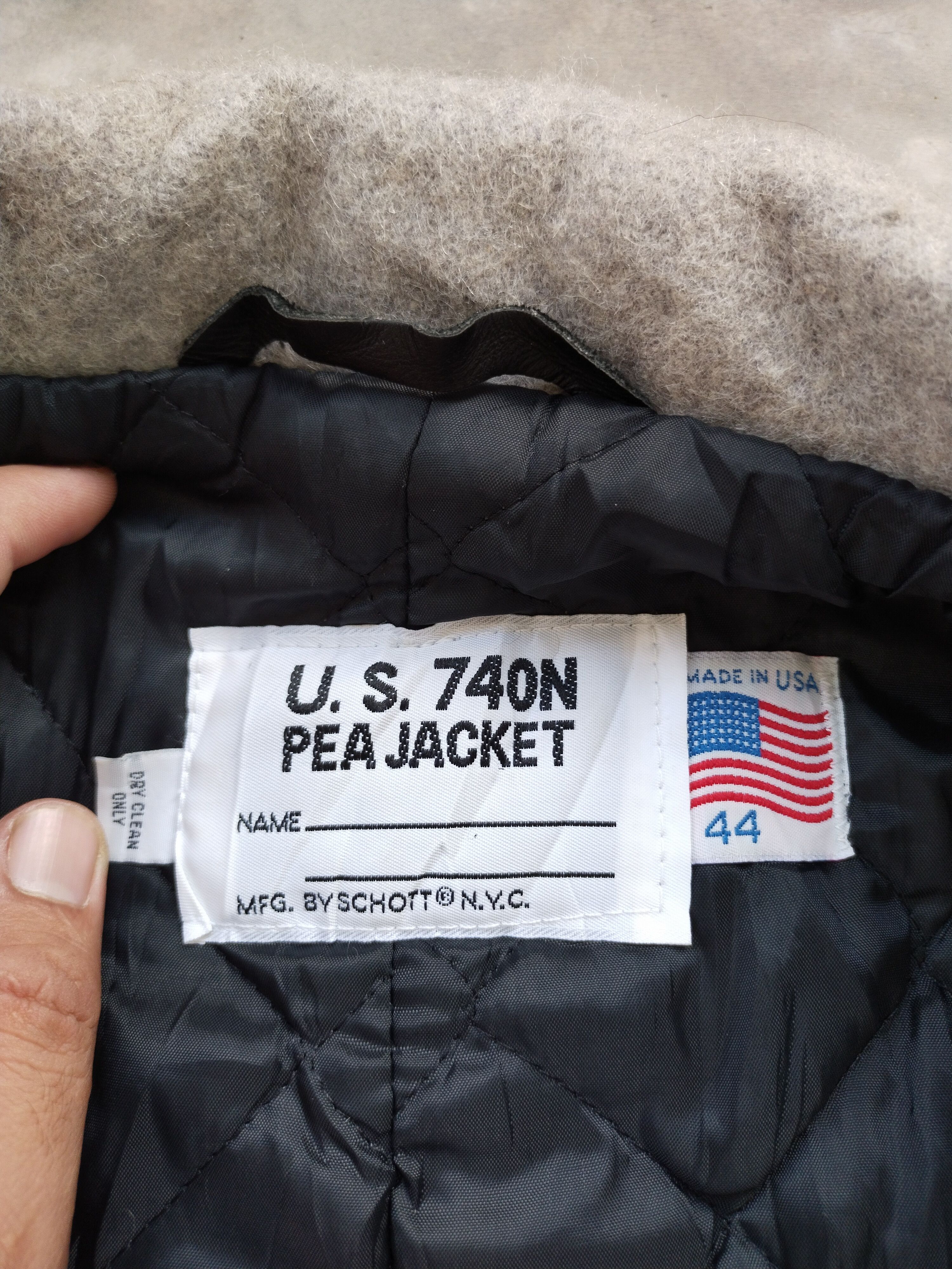 Schott Vintage SCHOTT U.S 74 ON Pea Jacket Size US L / EU 52-54 / 3 - 11 Thumbnail