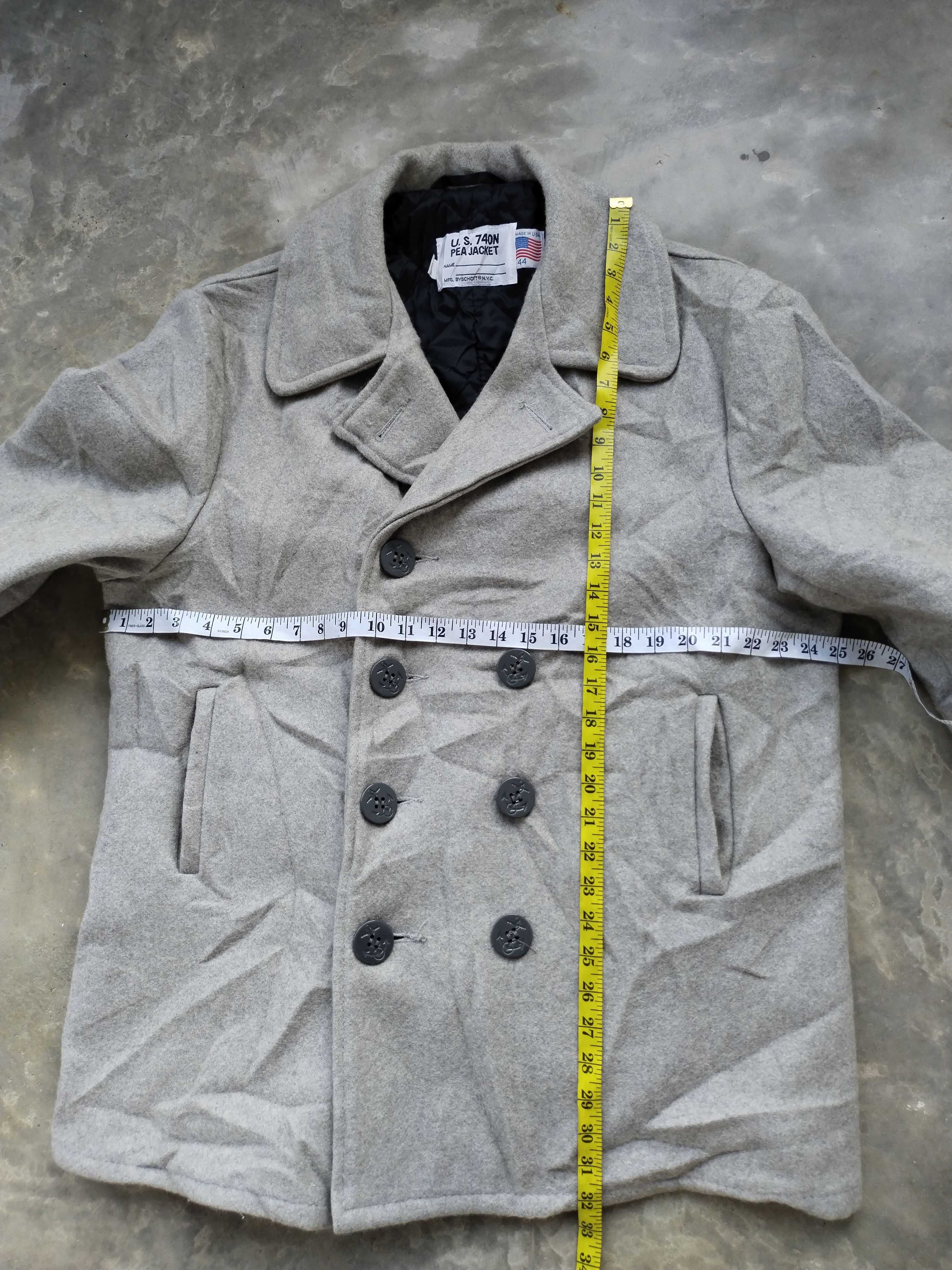 Schott Vintage SCHOTT U.S 74 ON Pea Jacket Size US L / EU 52-54 / 3 - 12 Thumbnail