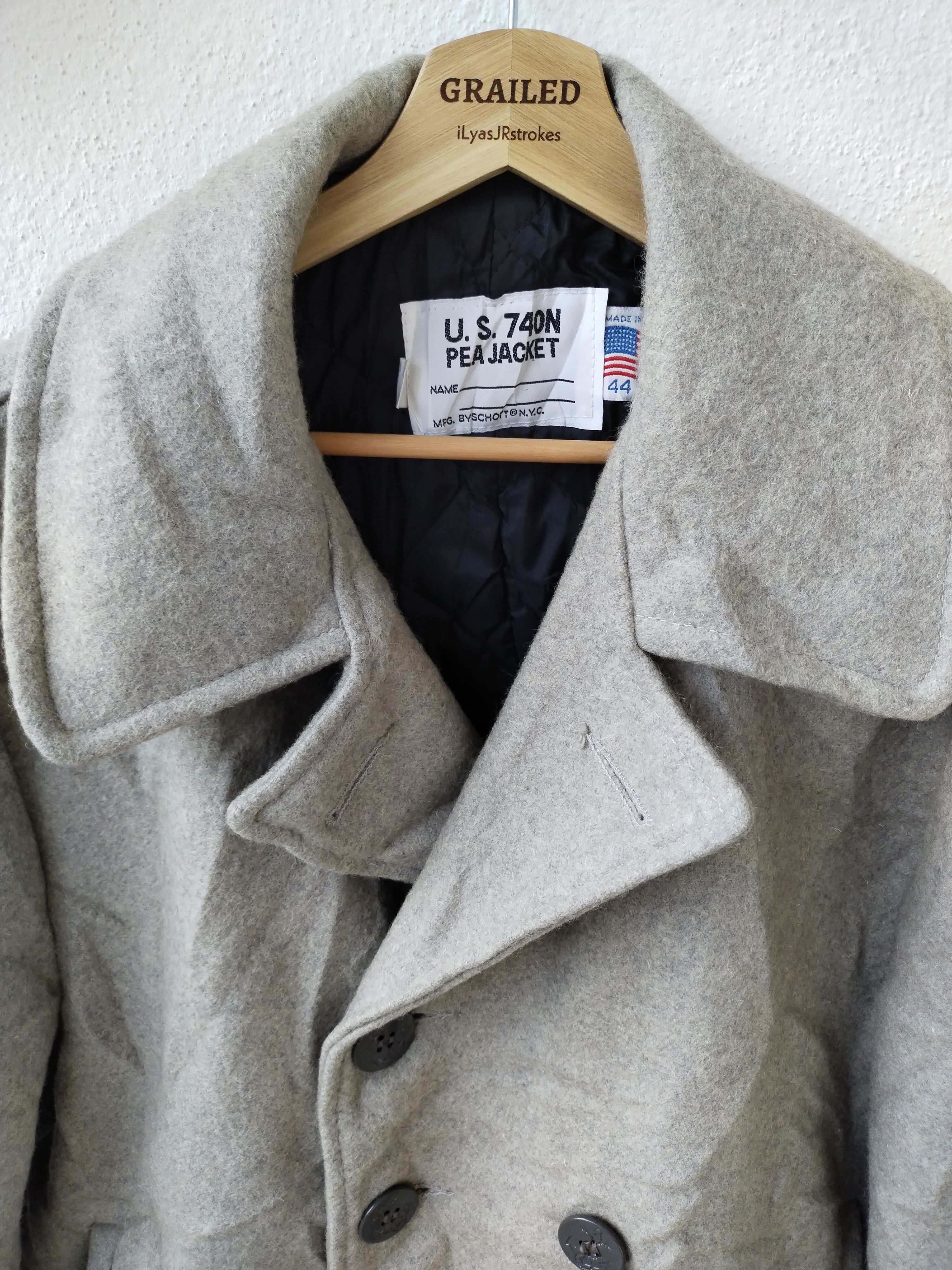 Schott Vintage SCHOTT U.S 74 ON Pea Jacket Size US L / EU 52-54 / 3 - 13 Thumbnail