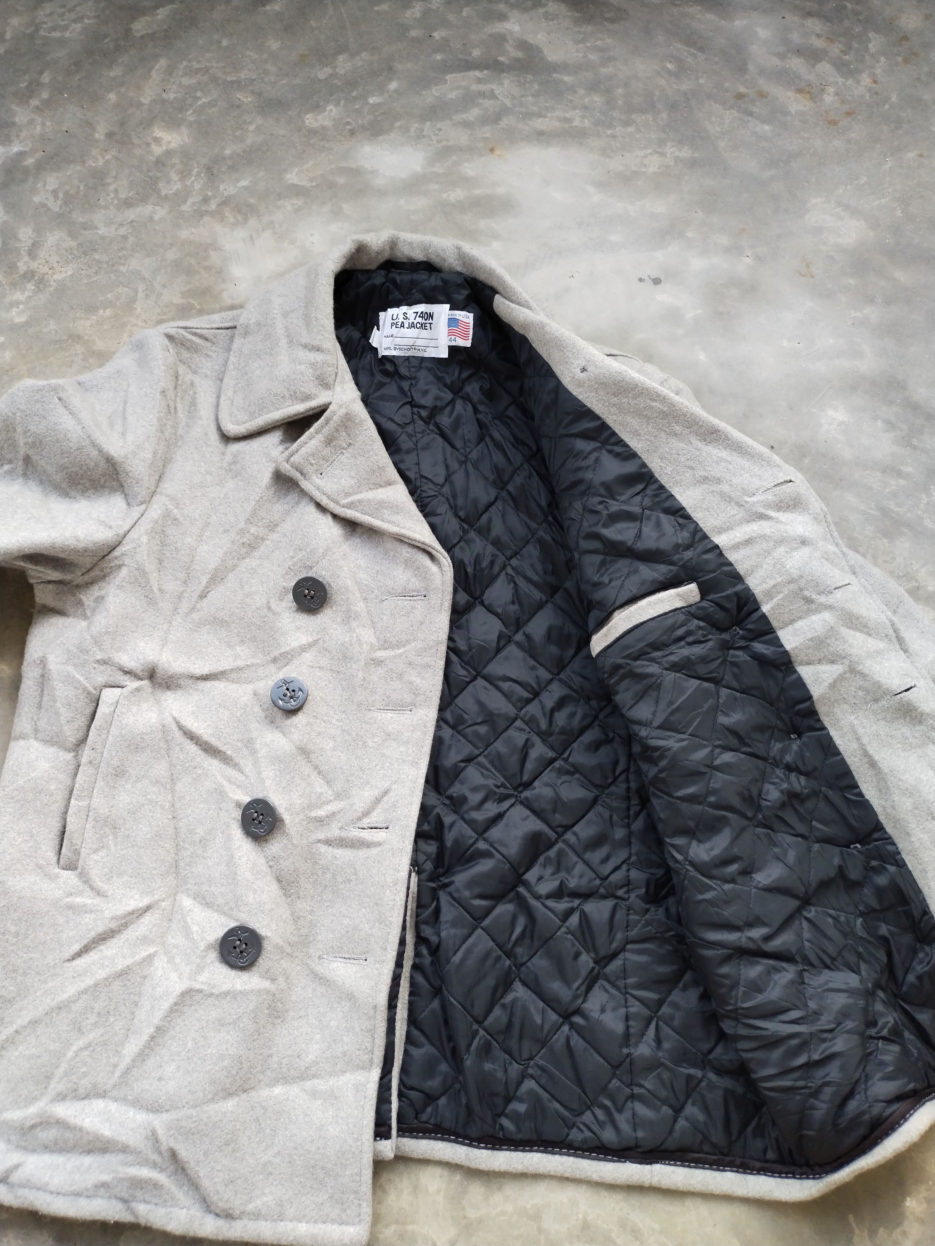 Schott Vintage SCHOTT U.S 74 ON Pea Jacket Size US L / EU 52-54 / 3 - 8 Thumbnail