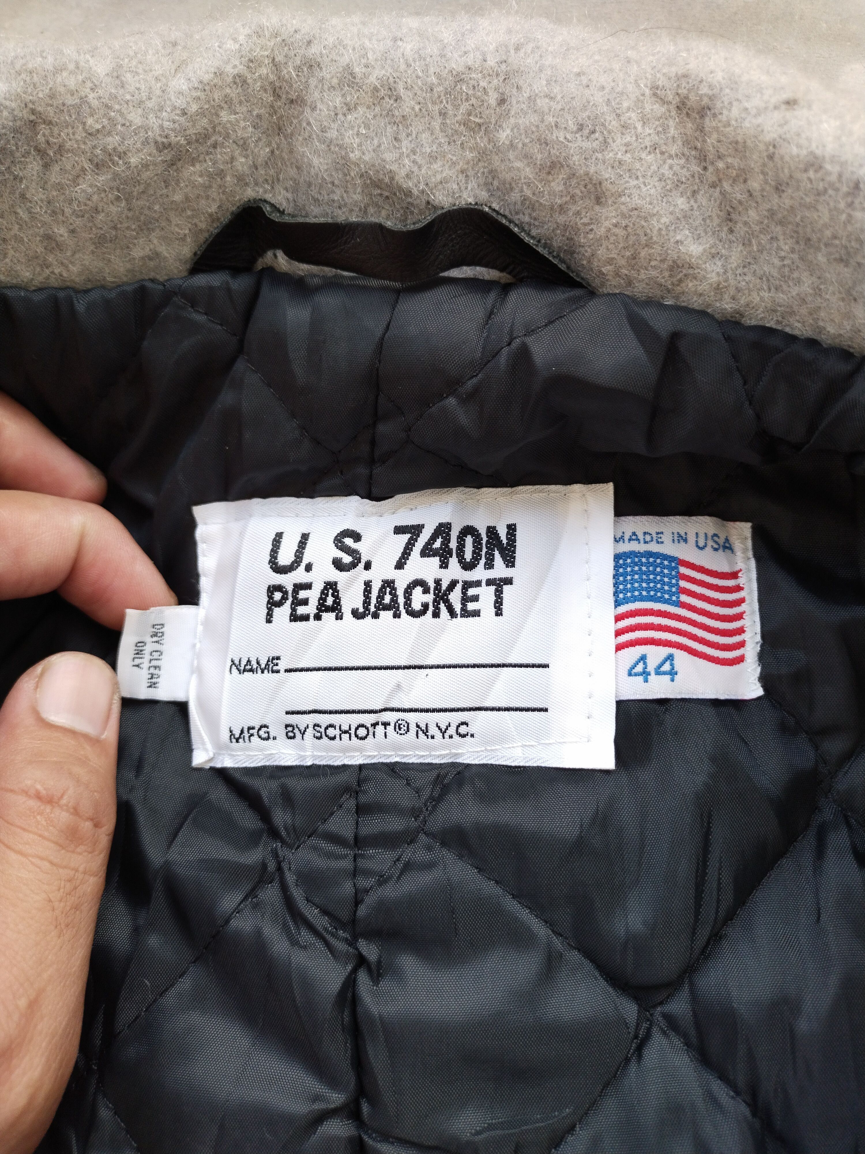 Schott Vintage SCHOTT U.S 74 ON Pea Jacket Size US L / EU 52-54 / 3 - 10 Thumbnail