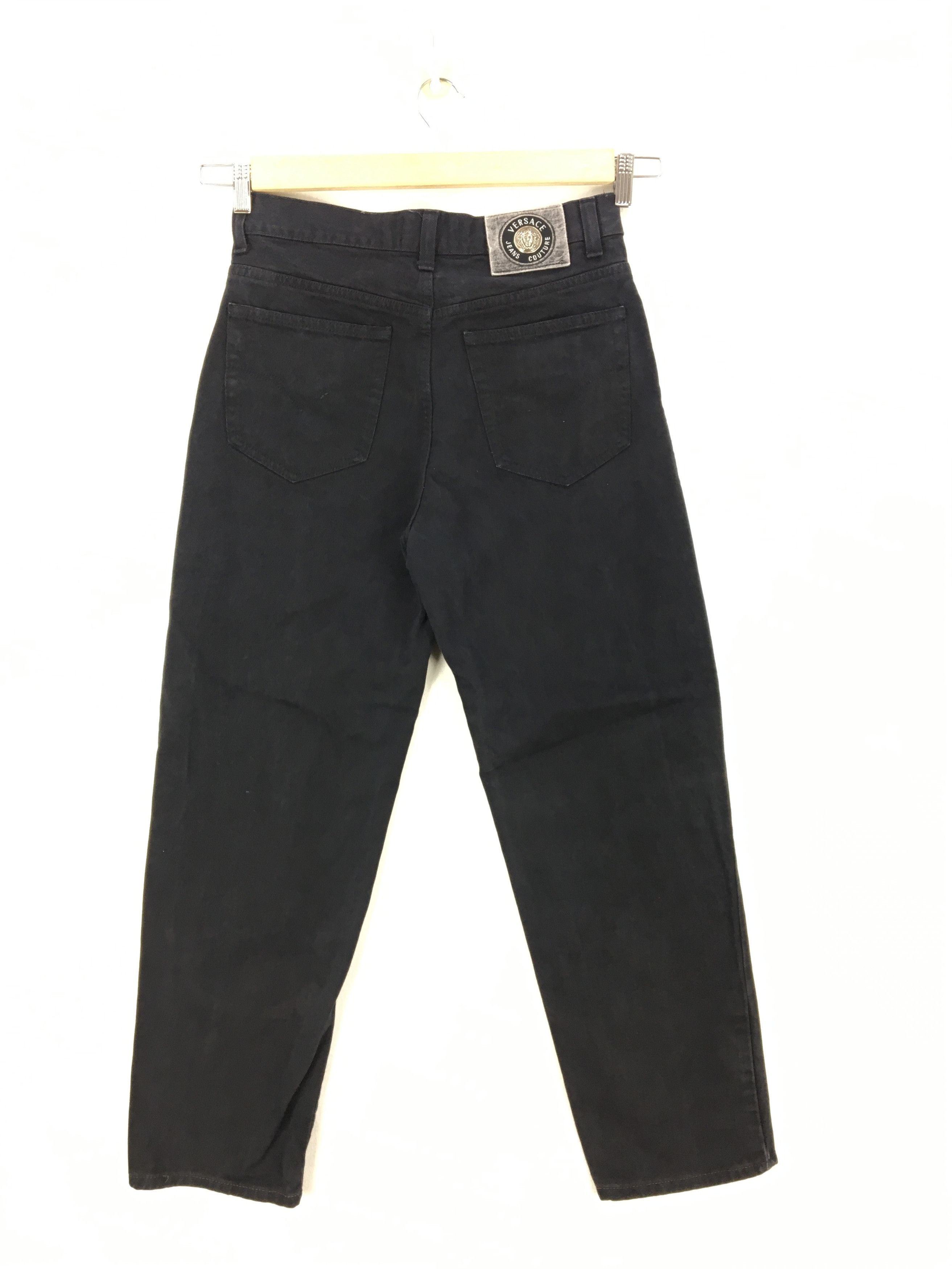 Japanese Brand Versace Denim Jeans Versace Faded Black Pants Medusa Size 28" / US 6 / IT 42 - 1 Thumbnail