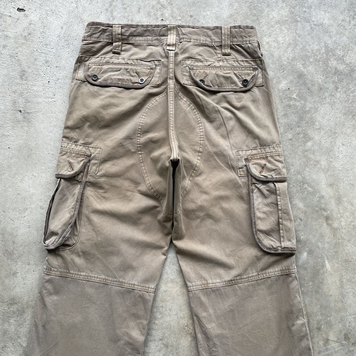 Japanese Brand W33🔥 Vintage Japanese Faded Cargo Pants Tactical Parachute Size US 33 - 9 Thumbnail