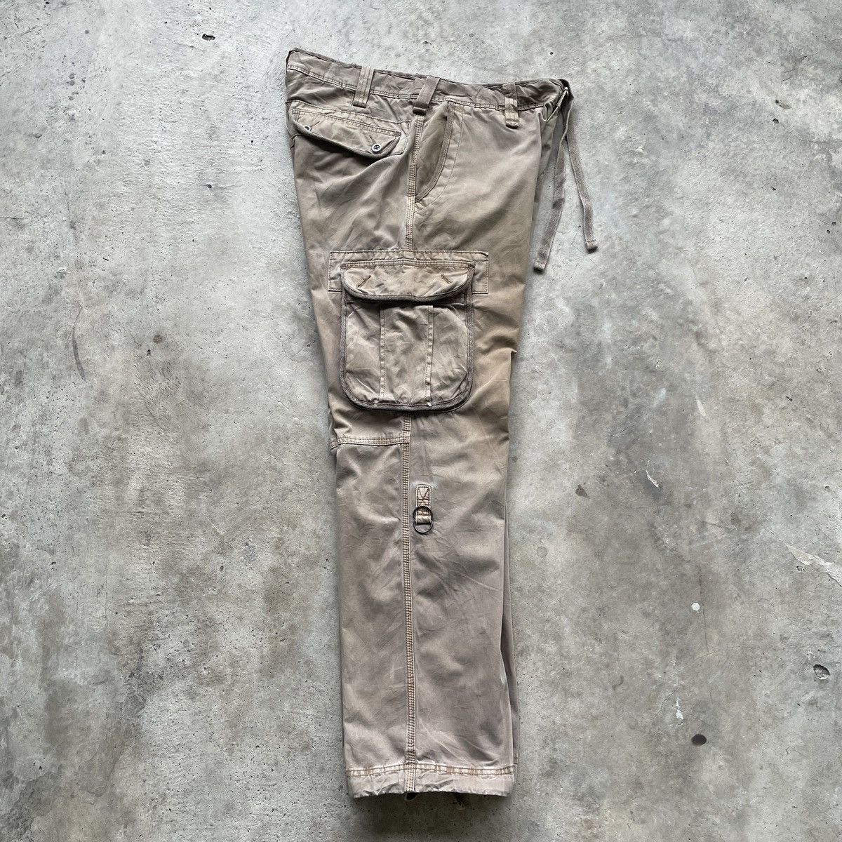 Japanese Brand W33🔥 Vintage Japanese Faded Cargo Pants Tactical Parachute Size US 33 - 3 Thumbnail