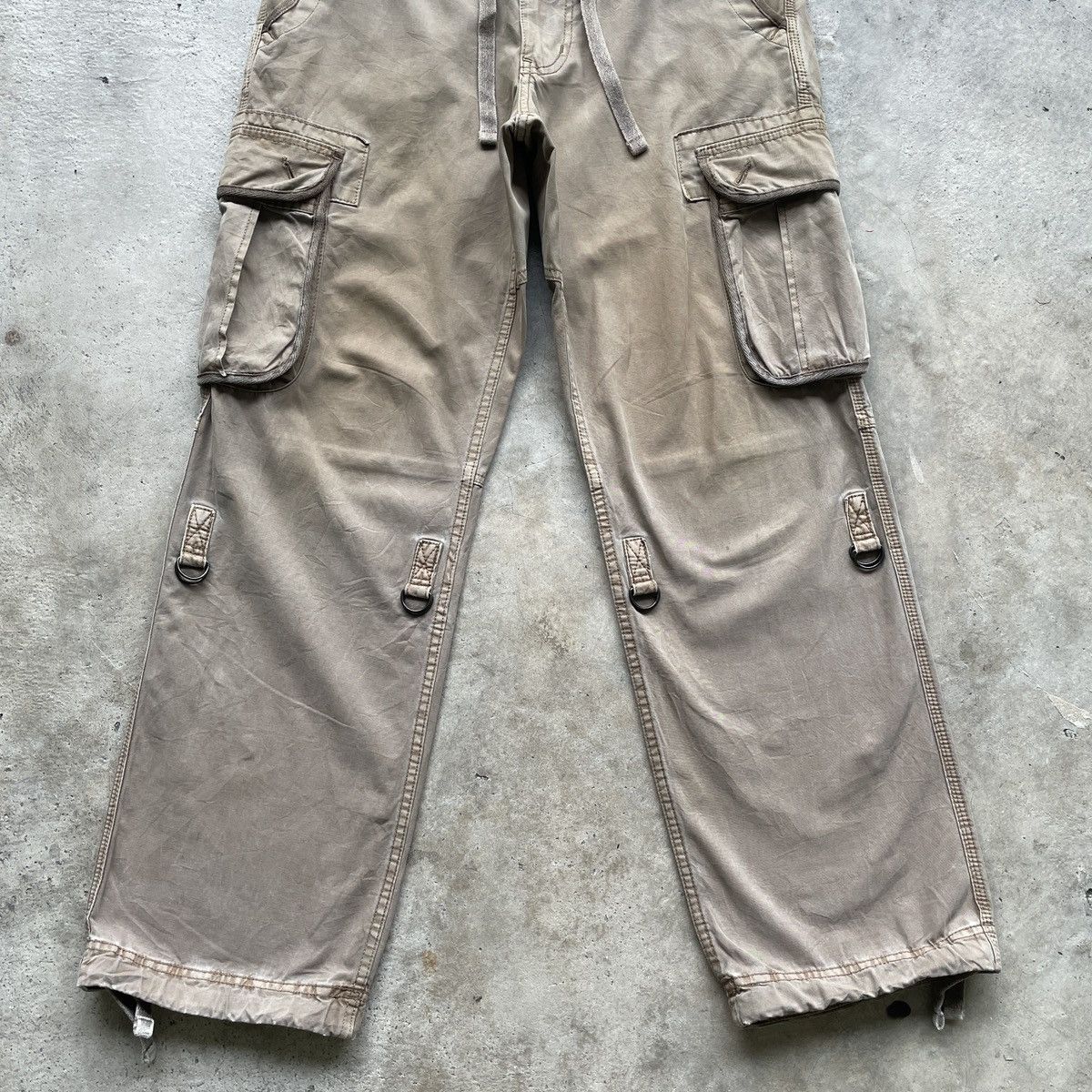 Japanese Brand W33🔥 Vintage Japanese Faded Cargo Pants Tactical Parachute Size US 33 - 6 Thumbnail