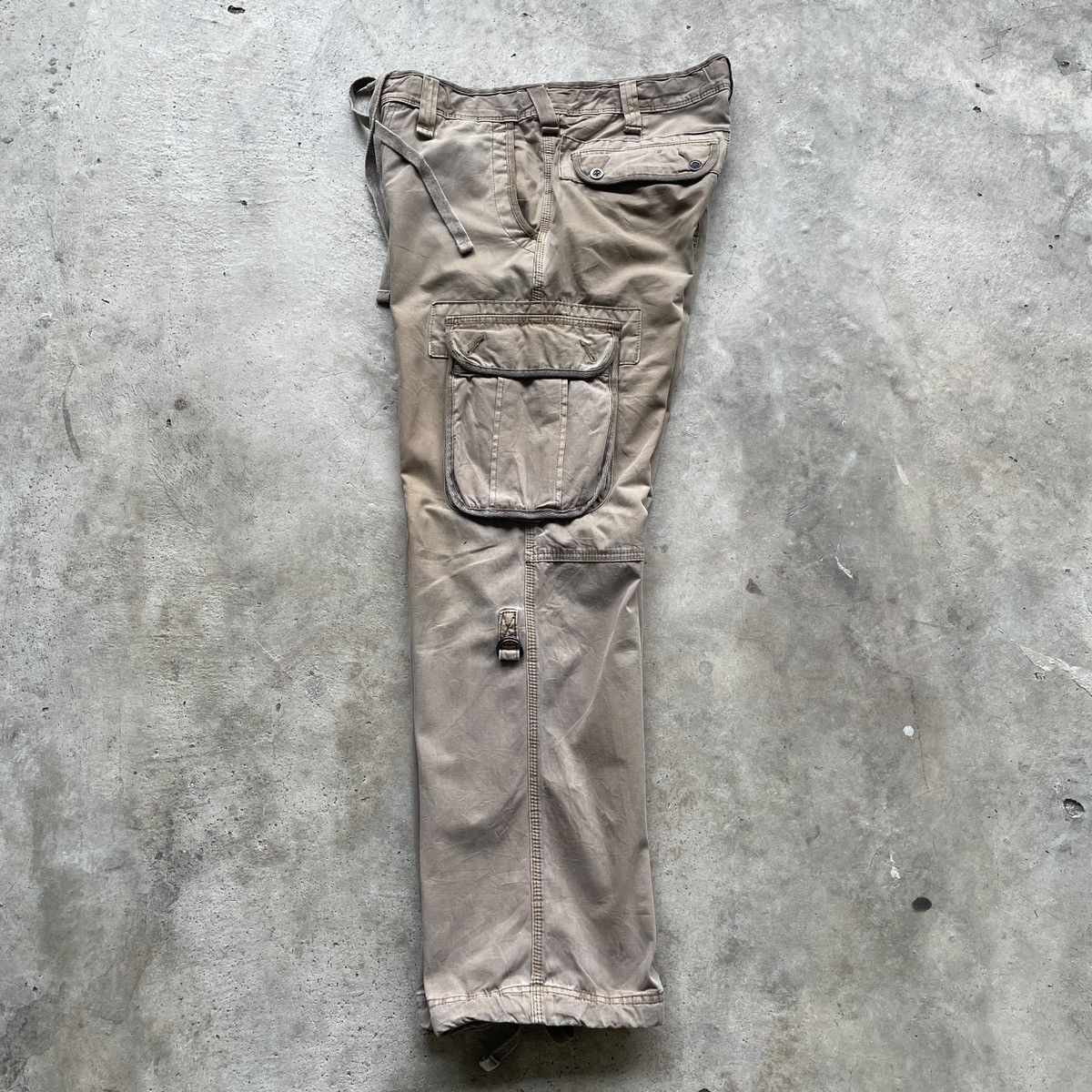 Japanese Brand W33🔥 Vintage Japanese Faded Cargo Pants Tactical Parachute Size US 33 - 4 Thumbnail
