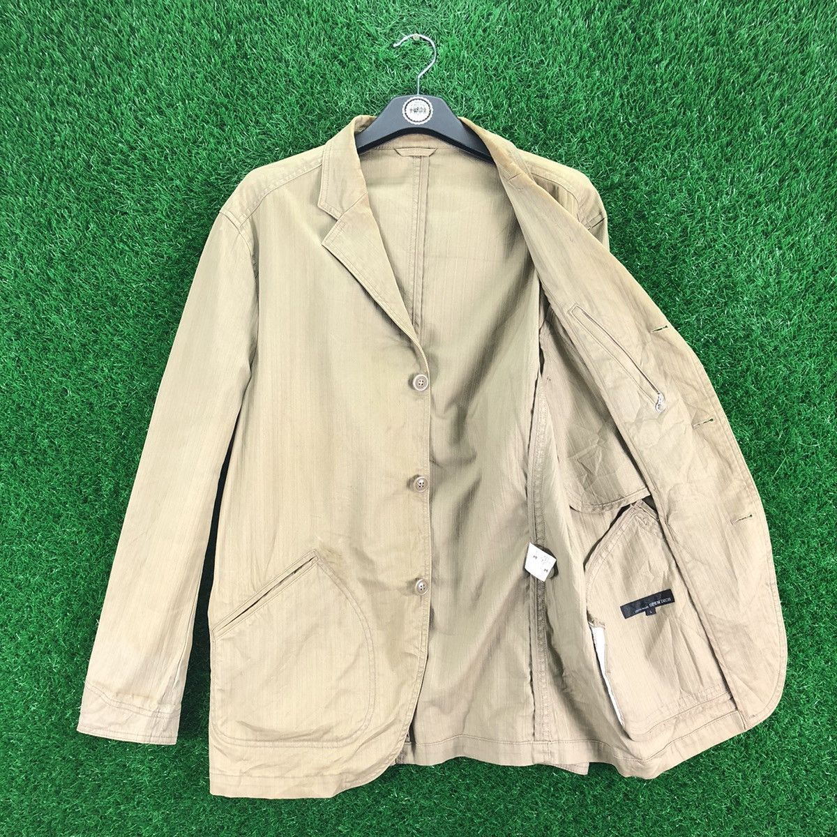 Japanese Brand Vintage 90's Union Made Workwear Herringbone Jacket Size US M / EU 48-50 / 2 - 7 Thumbnail