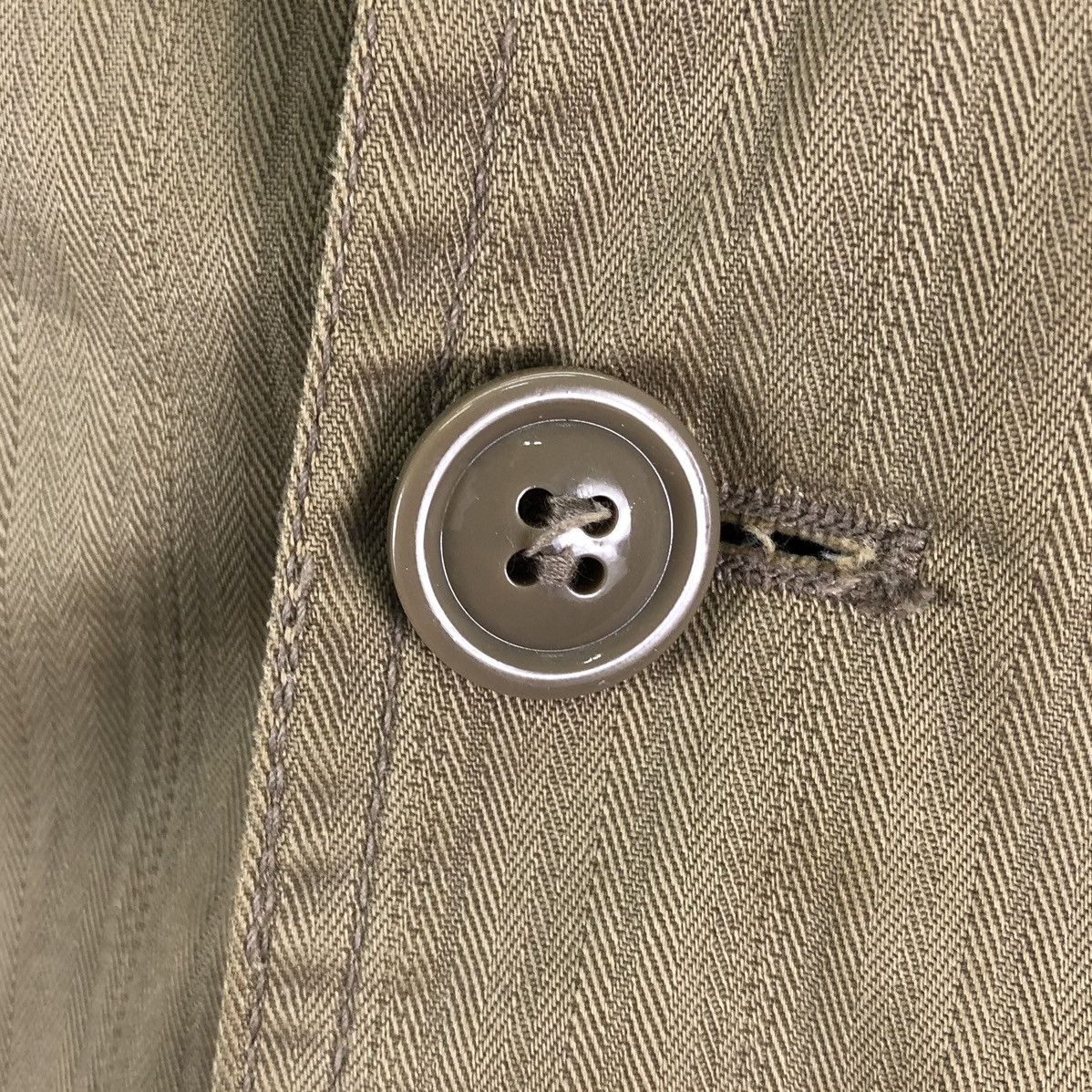 Japanese Brand Vintage 90's Union Made Workwear Herringbone Jacket Size US M / EU 48-50 / 2 - 14 Thumbnail