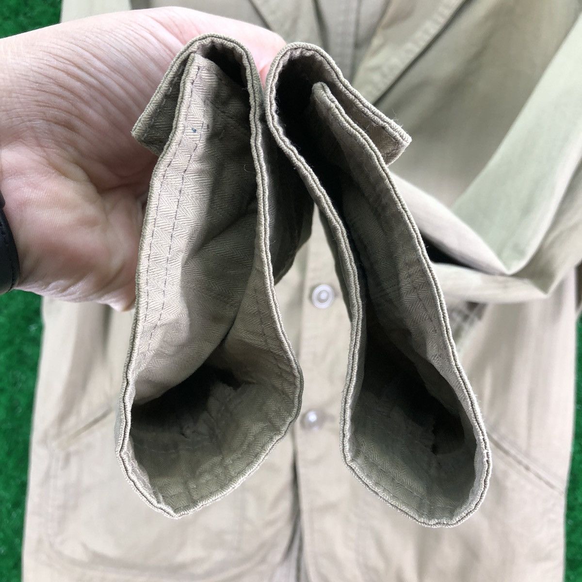 Japanese Brand Vintage 90's Union Made Workwear Herringbone Jacket Size US M / EU 48-50 / 2 - 12 Thumbnail