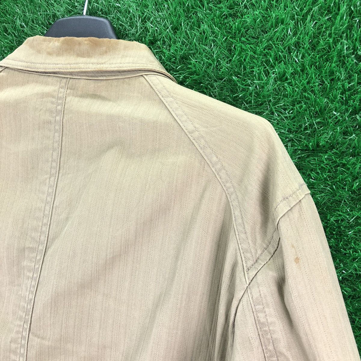 Japanese Brand Vintage 90's Union Made Workwear Herringbone Jacket Size US M / EU 48-50 / 2 - 5 Thumbnail