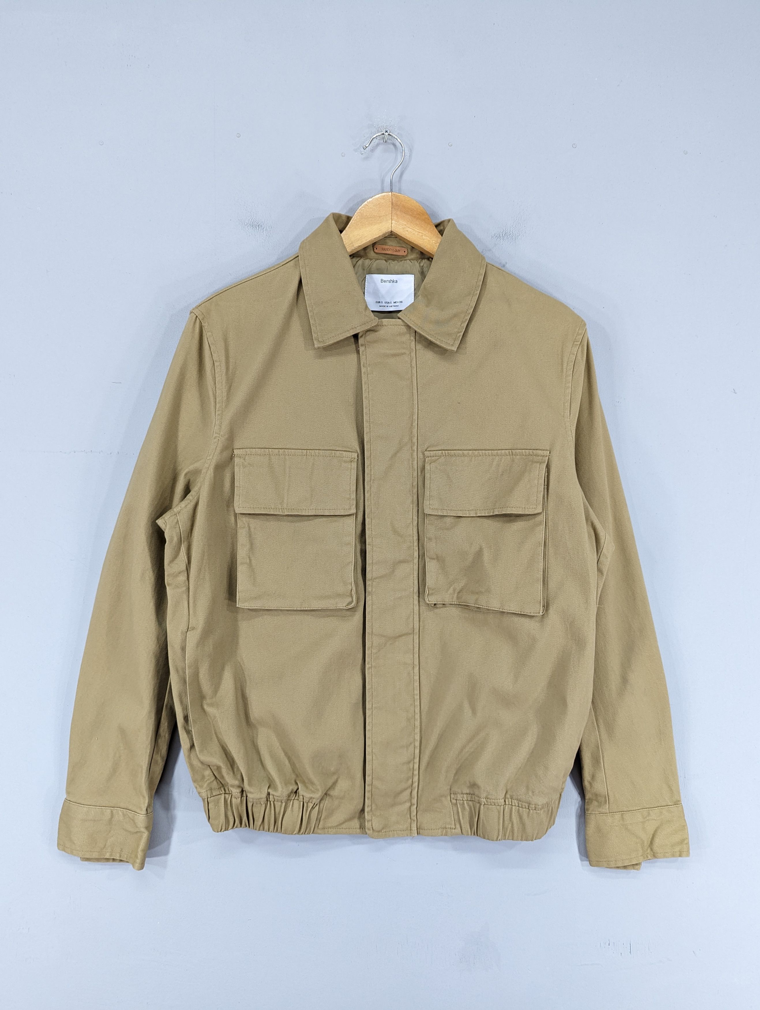 Bershka × Designer 💥RARE💥Bershka Double Pocket Military Style Jacket Size S / US 4 / IT 40 - 1 Thumbnail