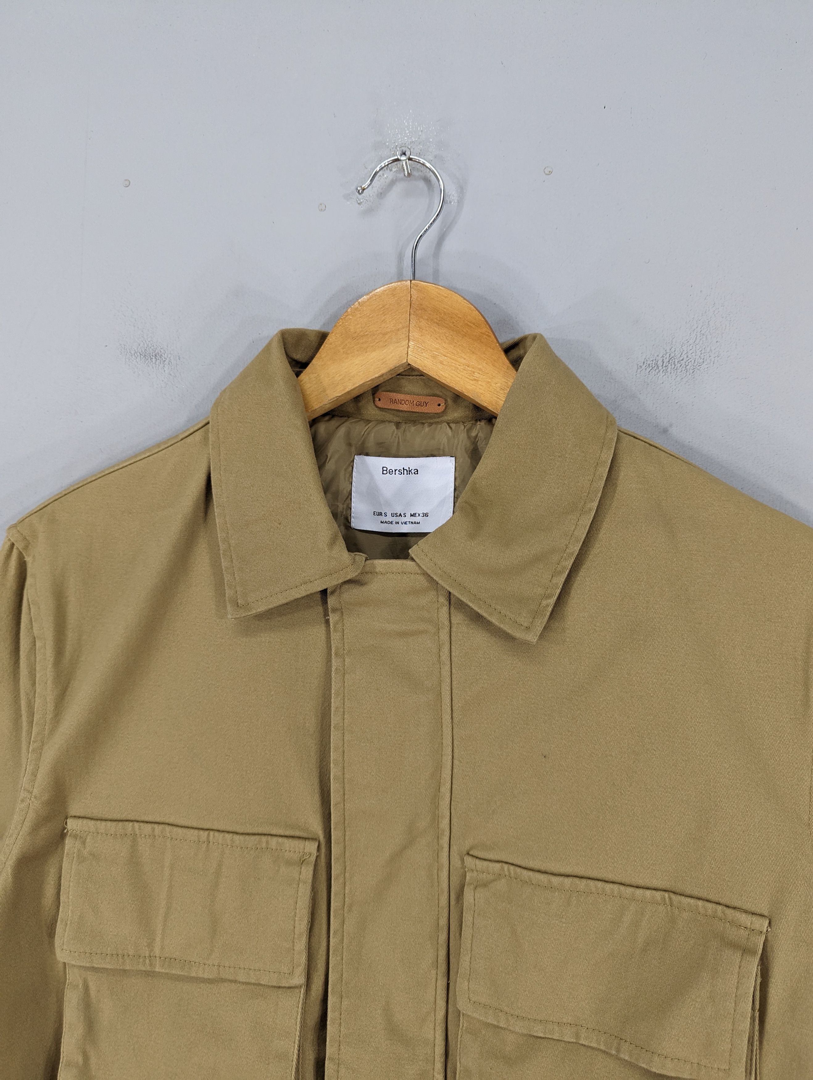 Bershka × Designer 💥RARE💥Bershka Double Pocket Military Style Jacket Size S / US 4 / IT 40 - 6 Thumbnail