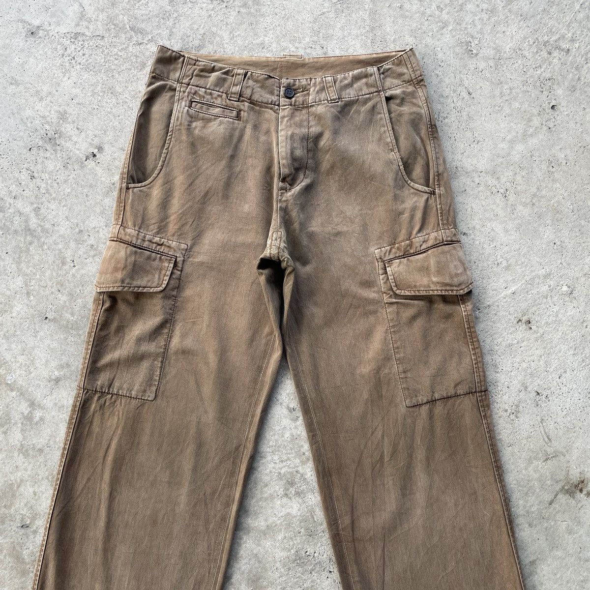 Japanese Brand 7 Pocket🔥 Japanese Vintage Faded Tactical Cargo Pants W29x30 Size US 29 - 5 Thumbnail