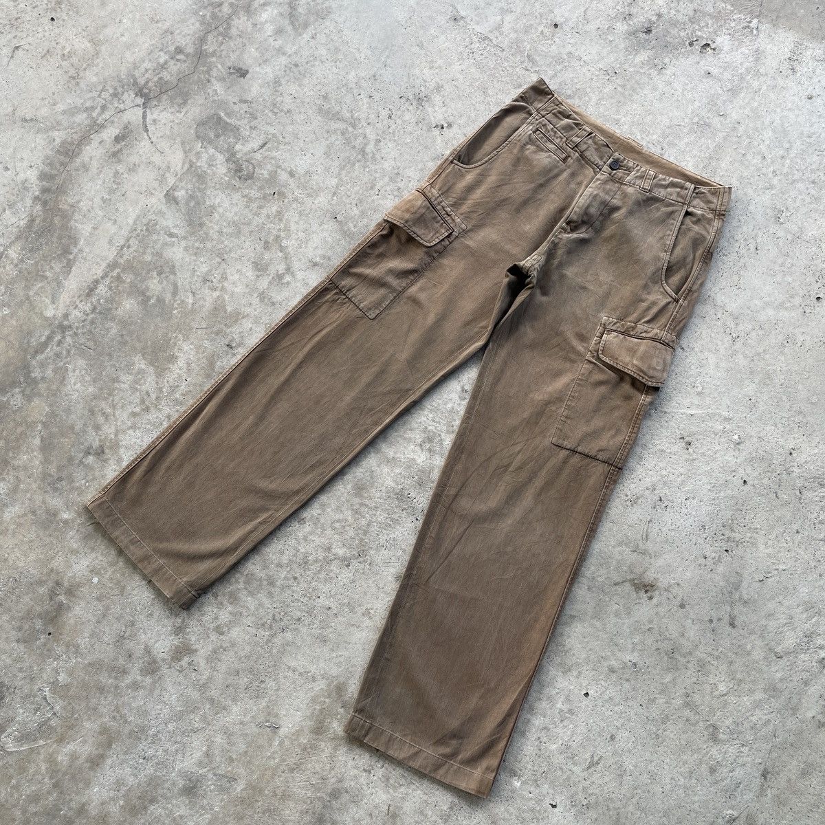 Japanese Brand 7 Pocket🔥 Japanese Vintage Faded Tactical Cargo Pants W29x30 Size US 29 - 2 Thumbnail
