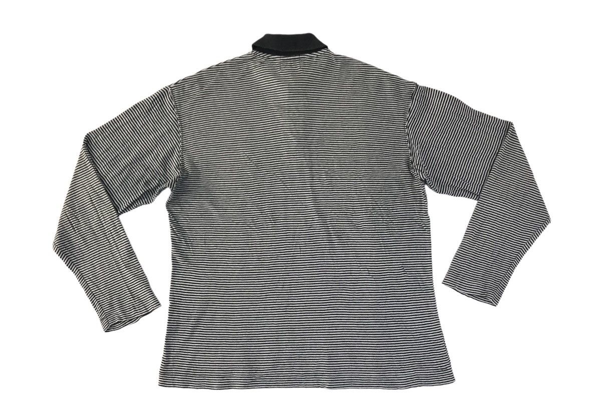 Designer Y’s For Men Yohji Yamamoto Striped Longsleeve Polo Tee Size US S / EU 44-46 / 1 - 3 Thumbnail