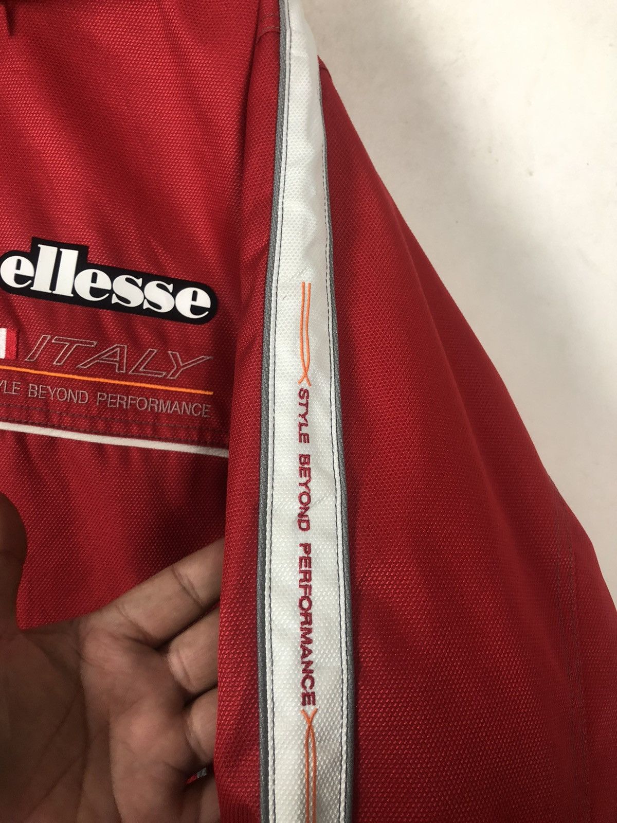 Ellesse × Vintage Ellesse Vintage Red Ski Light Jacket Size US L / EU 52-54 / 3 - 5 Thumbnail