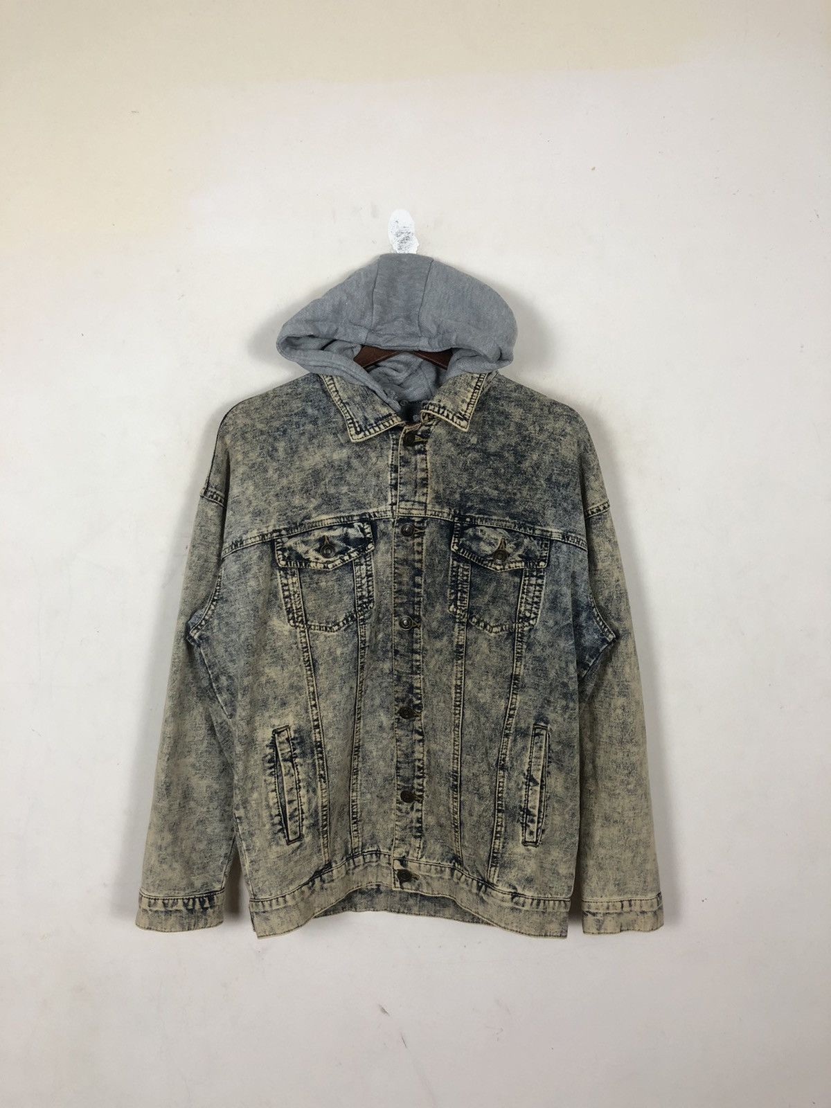 Japanese Brand Acid Wash Styles Browny Jacket Hooded Size US M / EU 48-50 / 2 - 2 Thumbnail