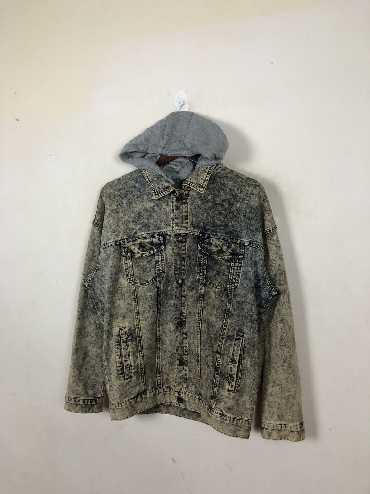 Japanese Brand Acid Wash Styles Browny Jacket Hooded Size US M / EU 48-50 / 2 - 3 Thumbnail