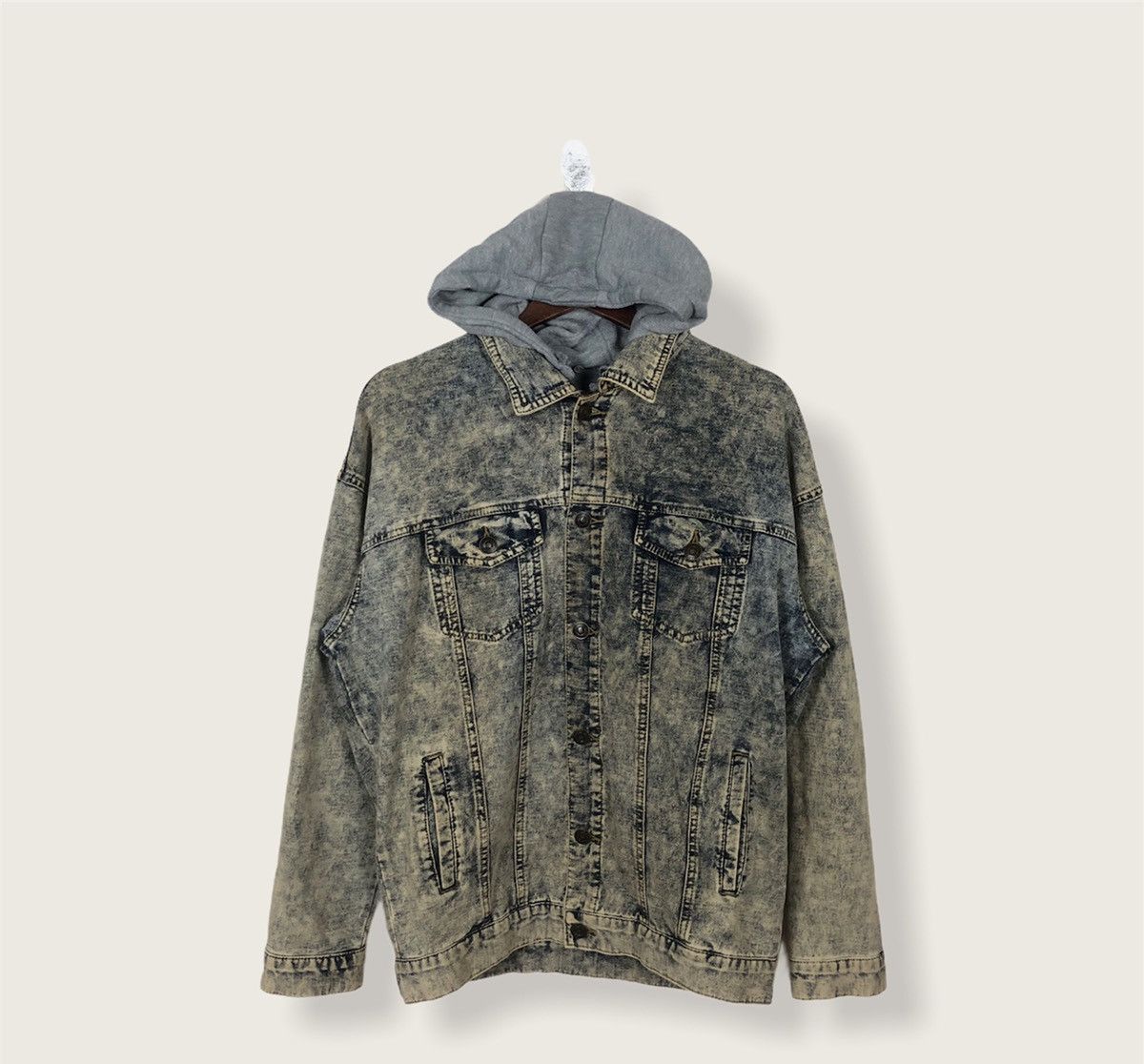 Japanese Brand Acid Wash Styles Browny Jacket Hooded Size US M / EU 48-50 / 2 - 1 Thumbnail