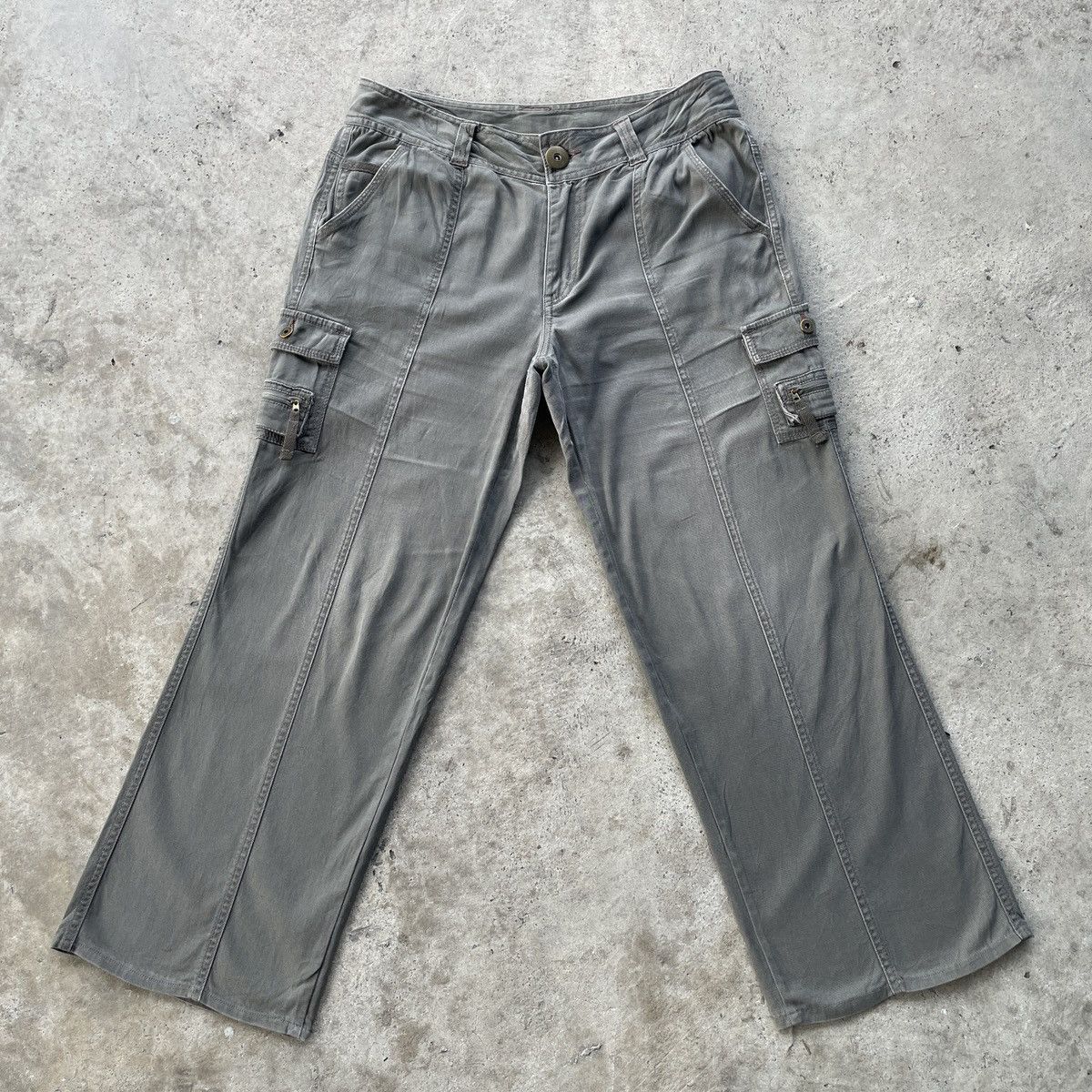 Japanese Brand 9 Pocket🔥 Japanese Vintage Baggy Faded Cargo Pants Tactical Size US 32 / EU 48 - 1 Thumbnail