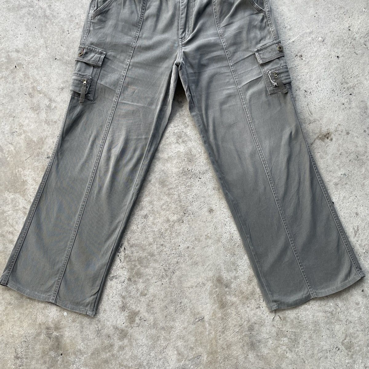 Japanese Brand 9 Pocket🔥 Japanese Vintage Baggy Faded Cargo Pants Tactical Size US 32 / EU 48 - 6 Thumbnail