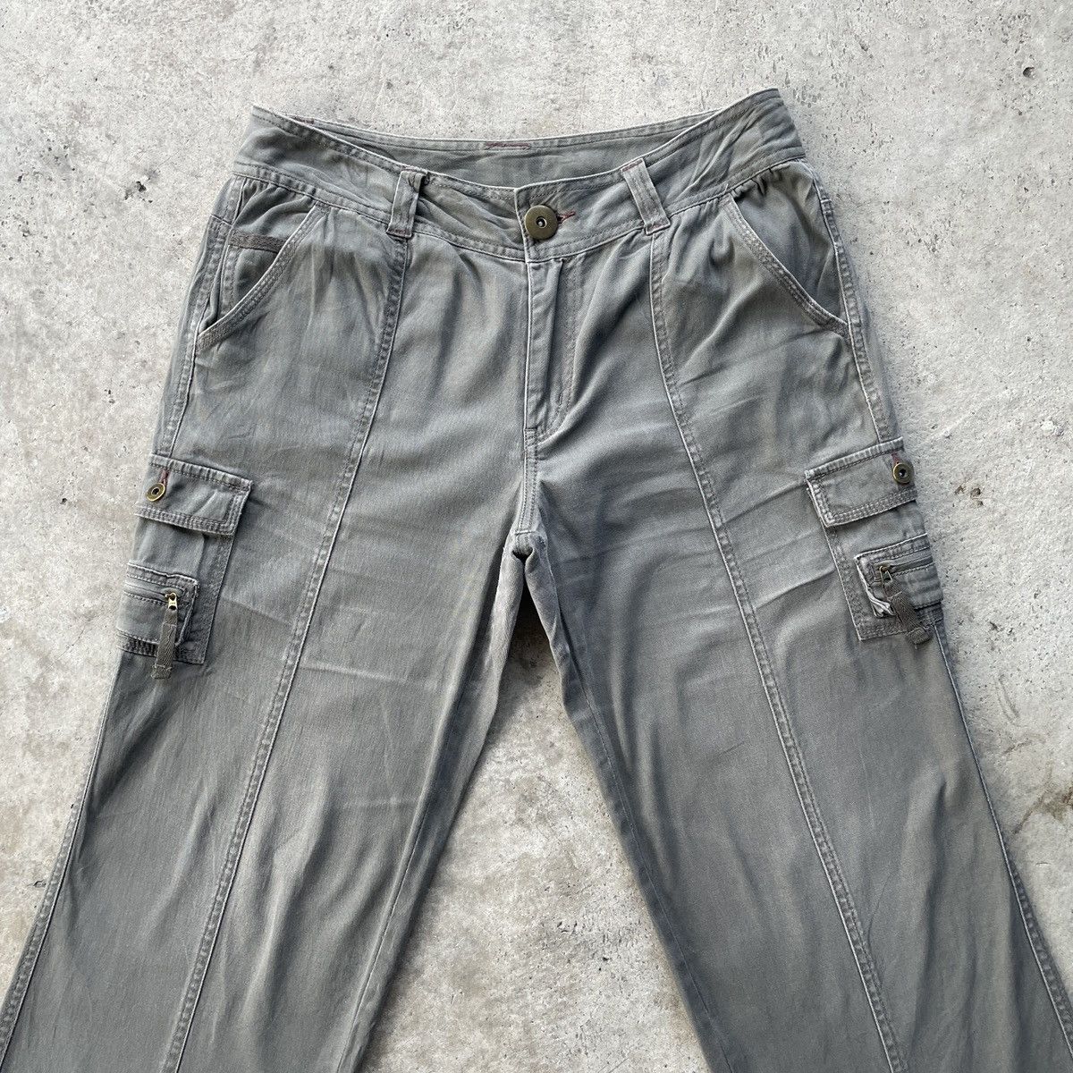 Japanese Brand 9 Pocket🔥 Japanese Vintage Baggy Faded Cargo Pants Tactical Size US 32 / EU 48 - 5 Thumbnail
