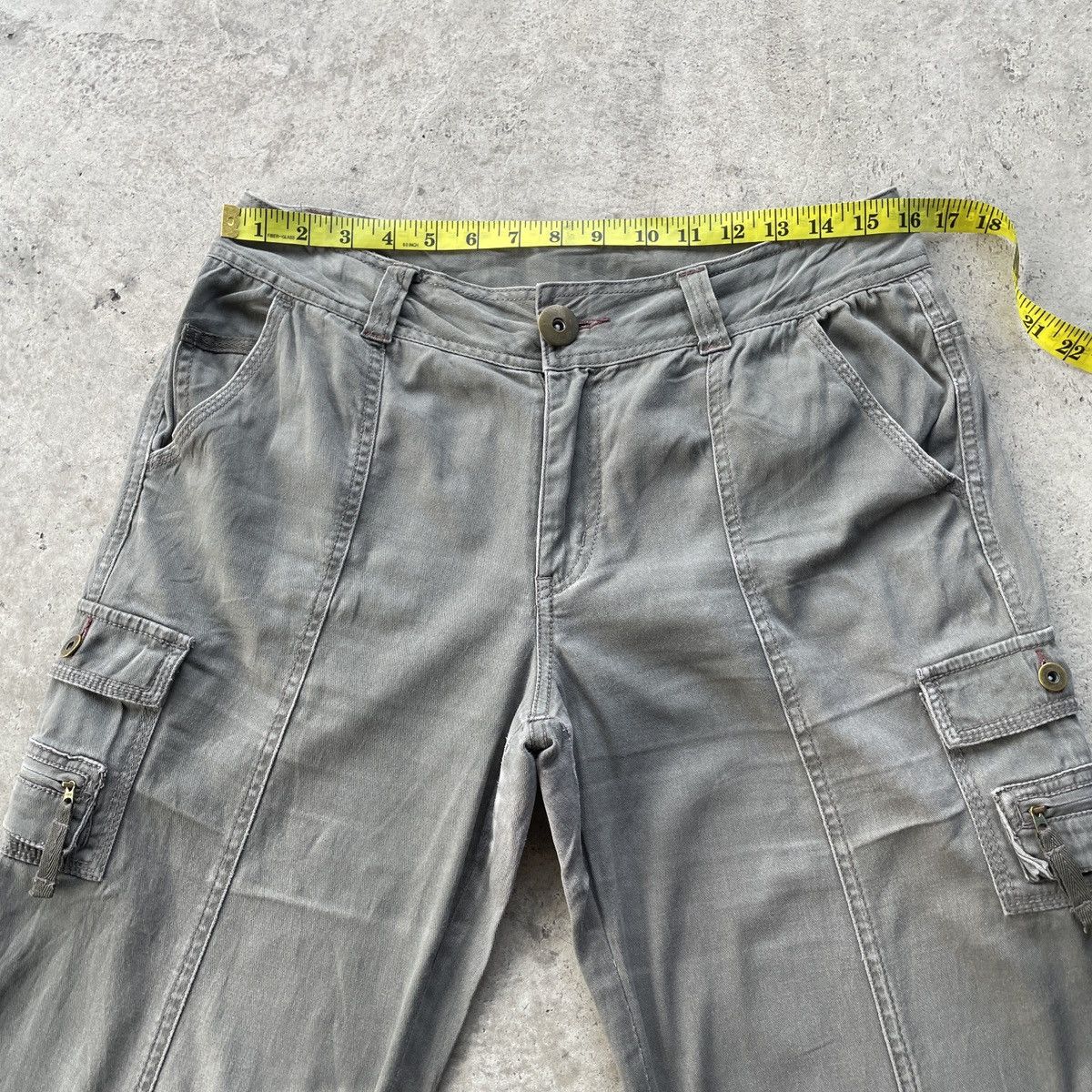 Japanese Brand 9 Pocket🔥 Japanese Vintage Baggy Faded Cargo Pants Tactical Size US 32 / EU 48 - 8 Thumbnail
