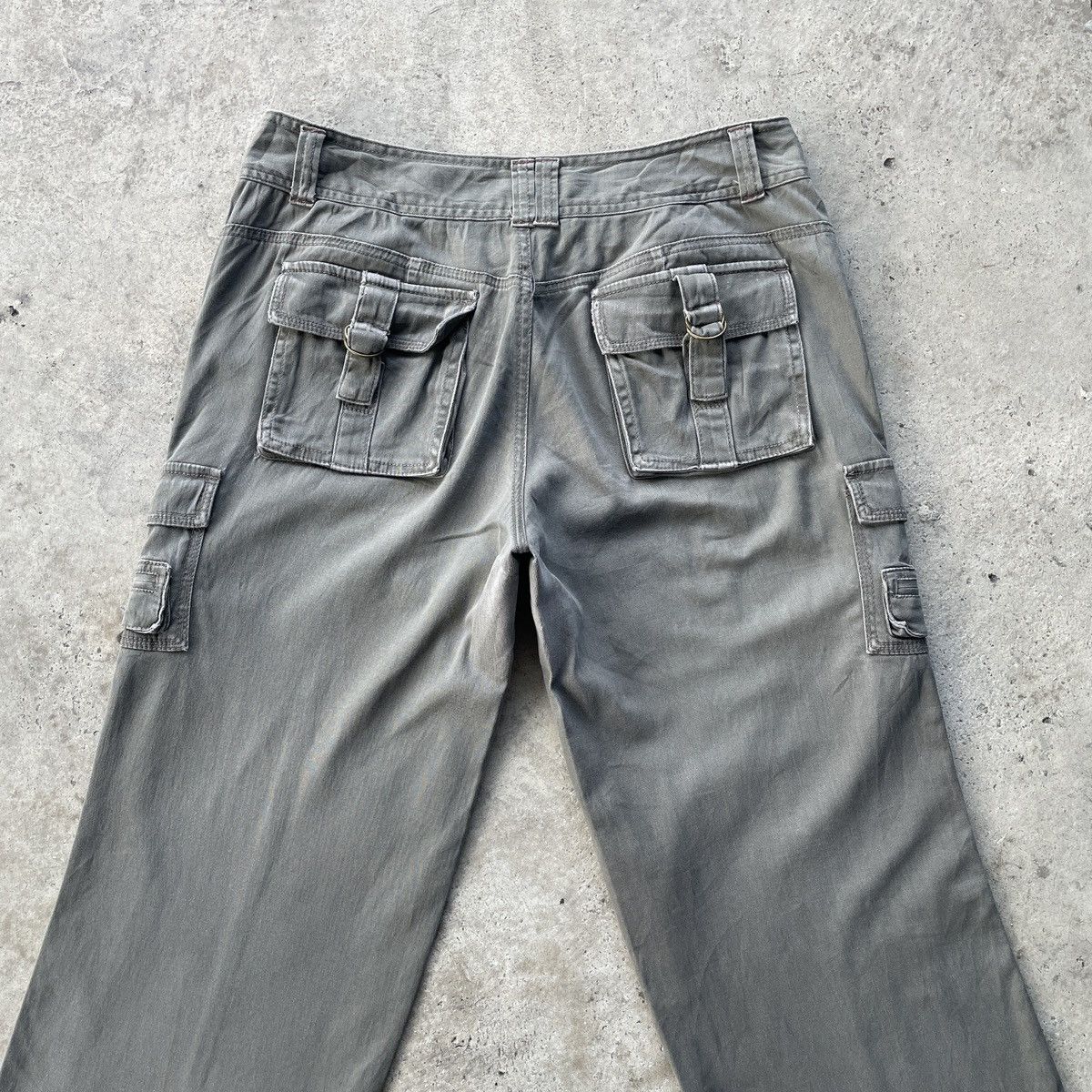 Japanese Brand 9 Pocket🔥 Japanese Vintage Baggy Faded Cargo Pants Tactical Size US 32 / EU 48 - 9 Thumbnail