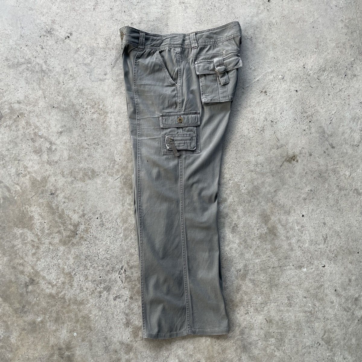 Japanese Brand 9 Pocket🔥 Japanese Vintage Baggy Faded Cargo Pants Tactical Size US 32 / EU 48 - 4 Thumbnail