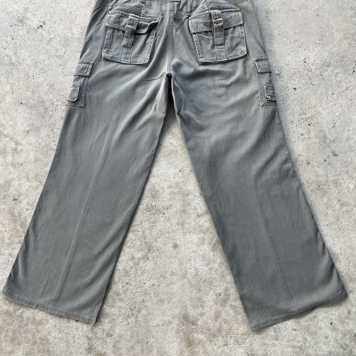 Japanese Brand 9 Pocket🔥 Japanese Vintage Baggy Faded Cargo Pants Tactical Size US 32 / EU 48 - 10 Thumbnail