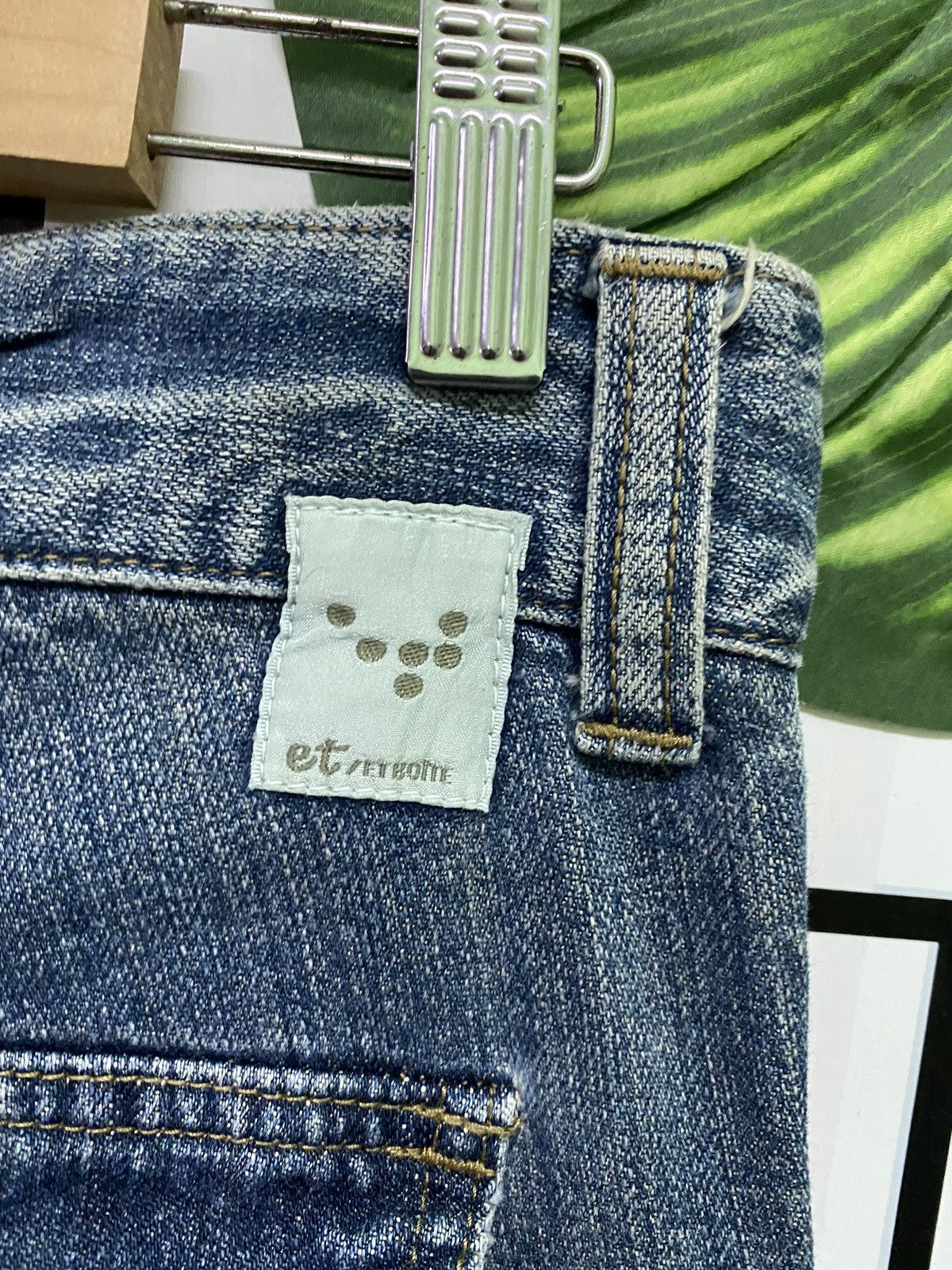 Designer × Japanese Brand Cargo ET/ETBOITE Multipocket Denim Pants Size US 30 / EU 46 - 12 Thumbnail