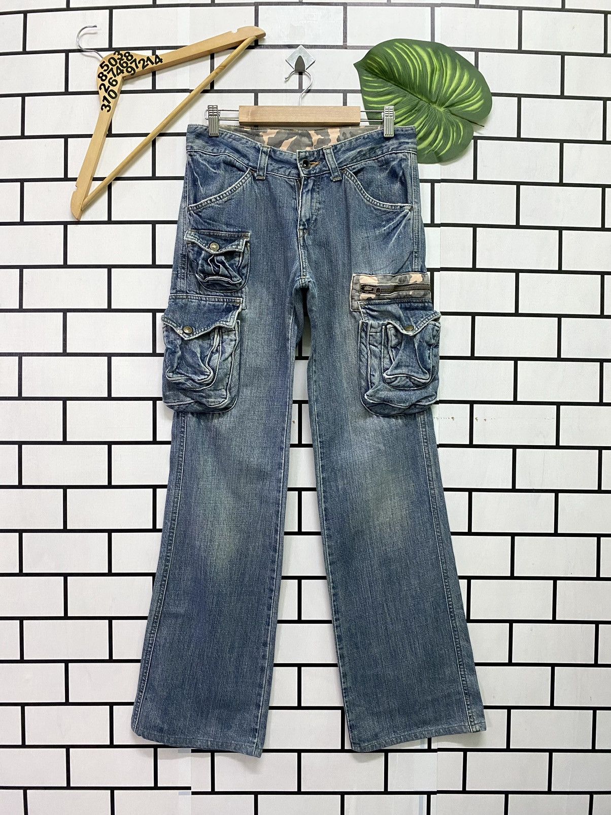 Designer × Japanese Brand Cargo ET/ETBOITE Multipocket Denim Pants Size US 30 / EU 46 - 1 Thumbnail