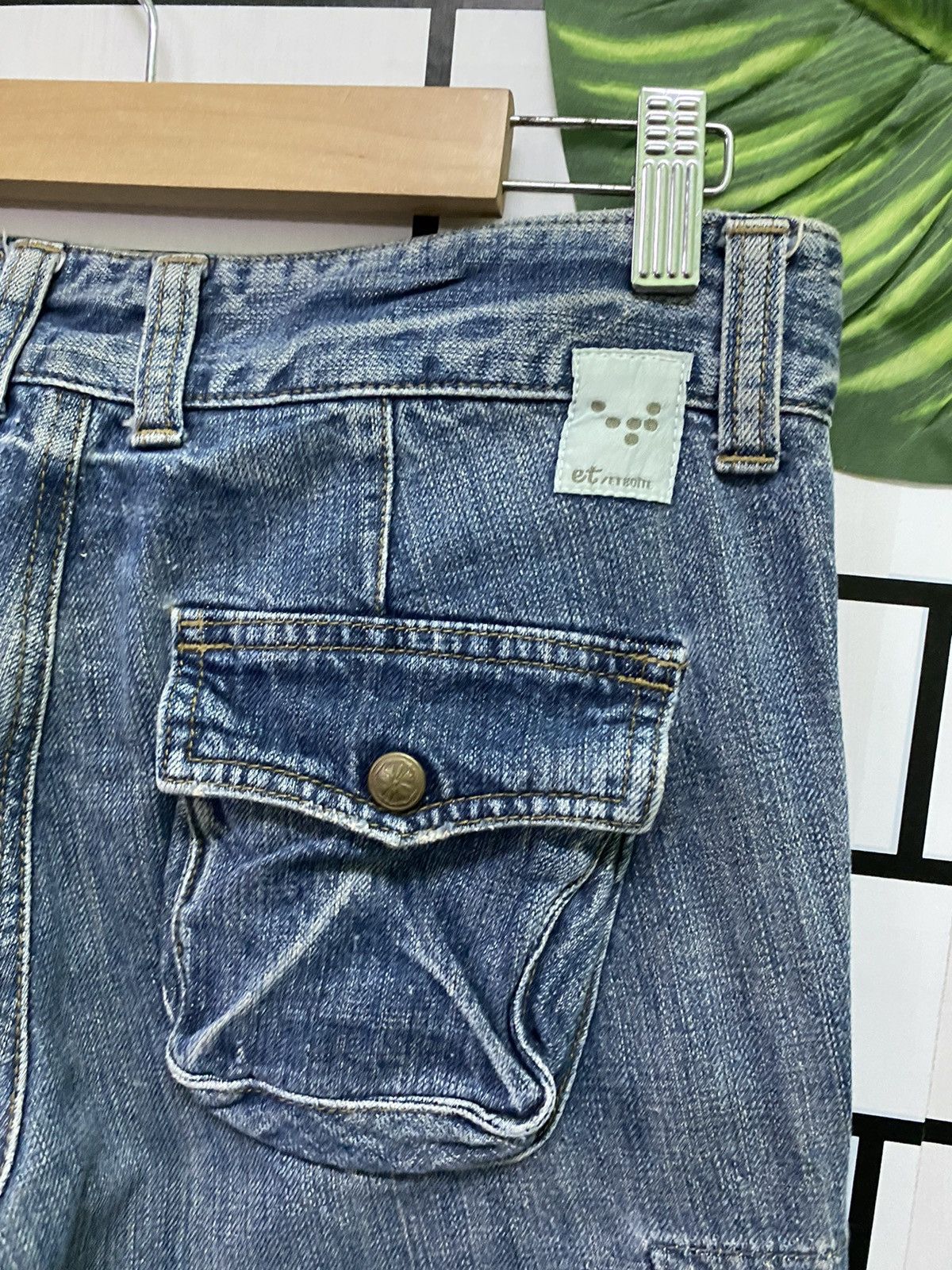 Designer × Japanese Brand Cargo ET/ETBOITE Multipocket Denim Pants Size US 30 / EU 46 - 14 Thumbnail