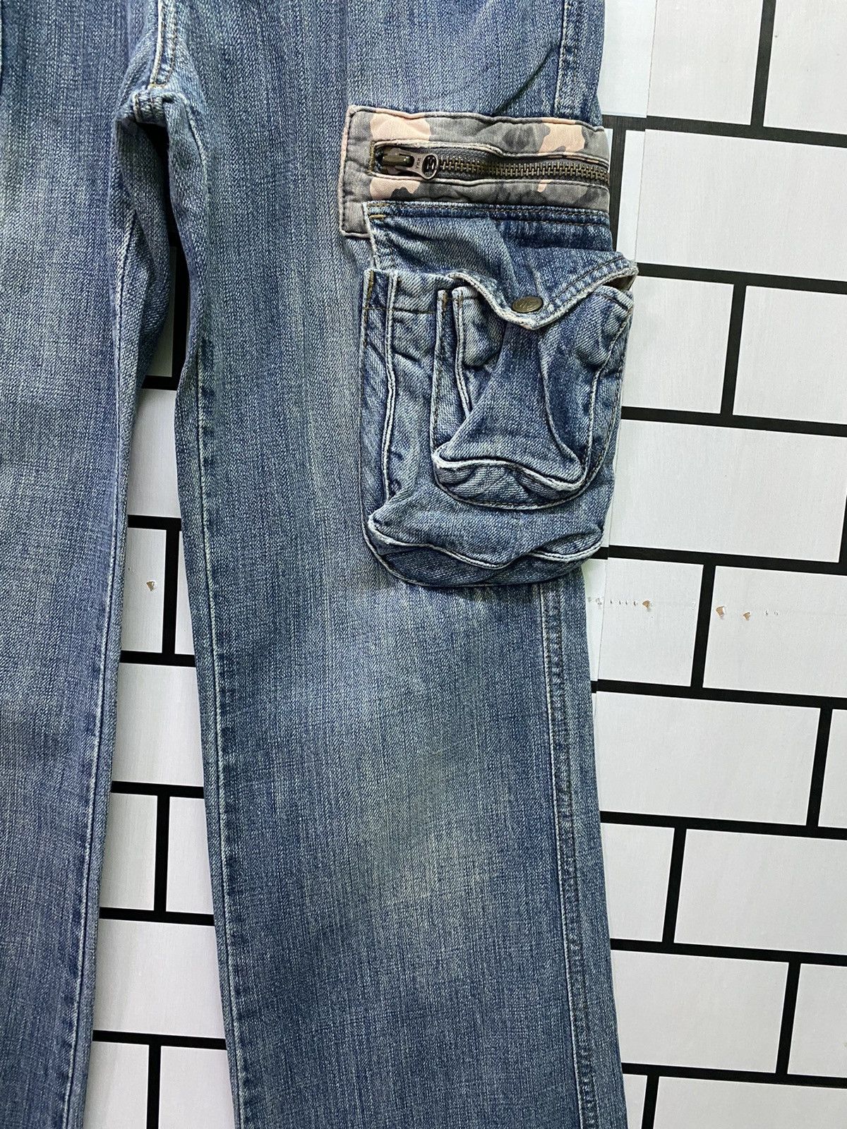 Designer × Japanese Brand Cargo ET/ETBOITE Multipocket Denim Pants Size US 30 / EU 46 - 6 Thumbnail
