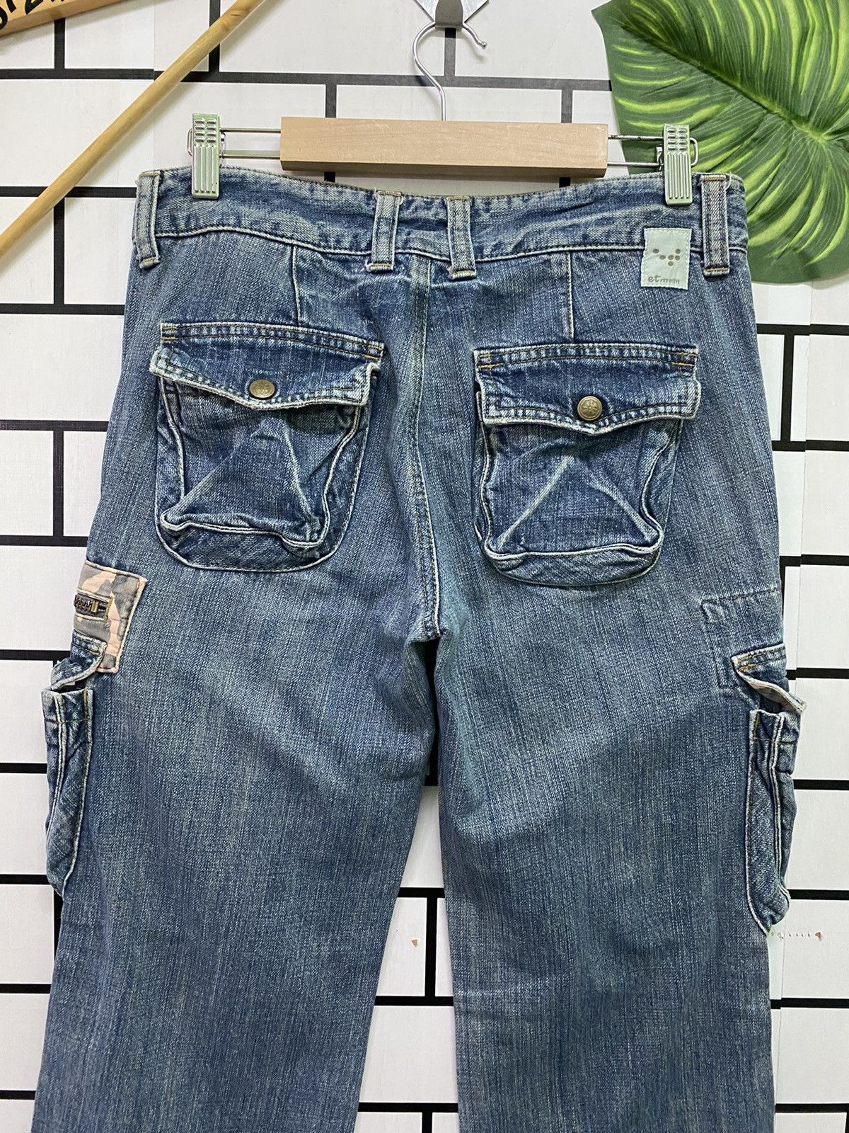 Designer × Japanese Brand Cargo ET/ETBOITE Multipocket Denim Pants Size US 30 / EU 46 - 9 Thumbnail