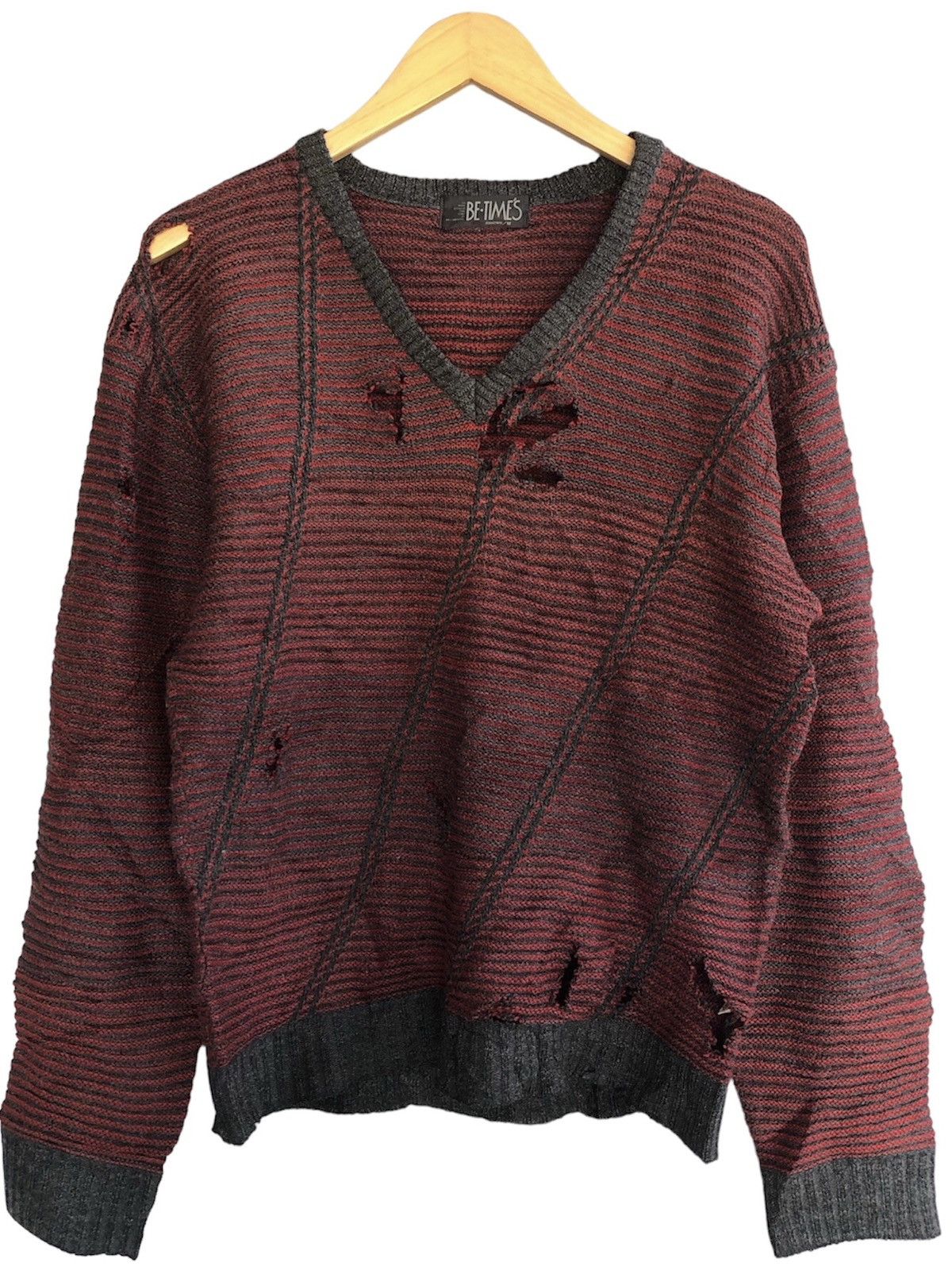 Be Times Distressed Grunge Knit Sweater