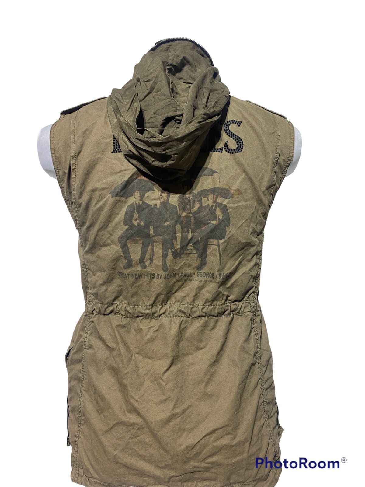 Band Tees × Vintage THE BEATLES MILITARY JECKET HOODED Size US XS / EU 42 / 0 - 2 Thumbnail