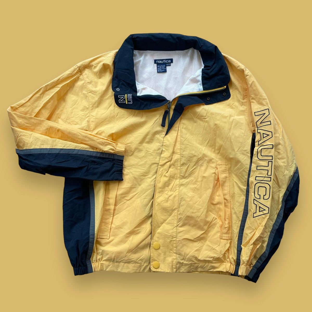 Nautica yellow windbreaker hotsell